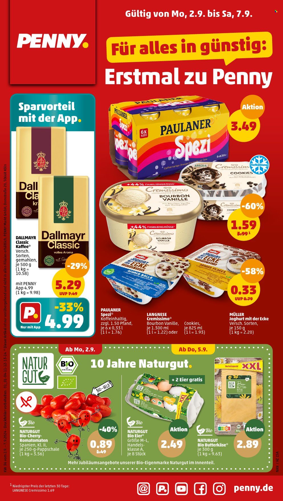 Penny Prospekte  - 2.09.2024 - 7.09.2024. Seite 1