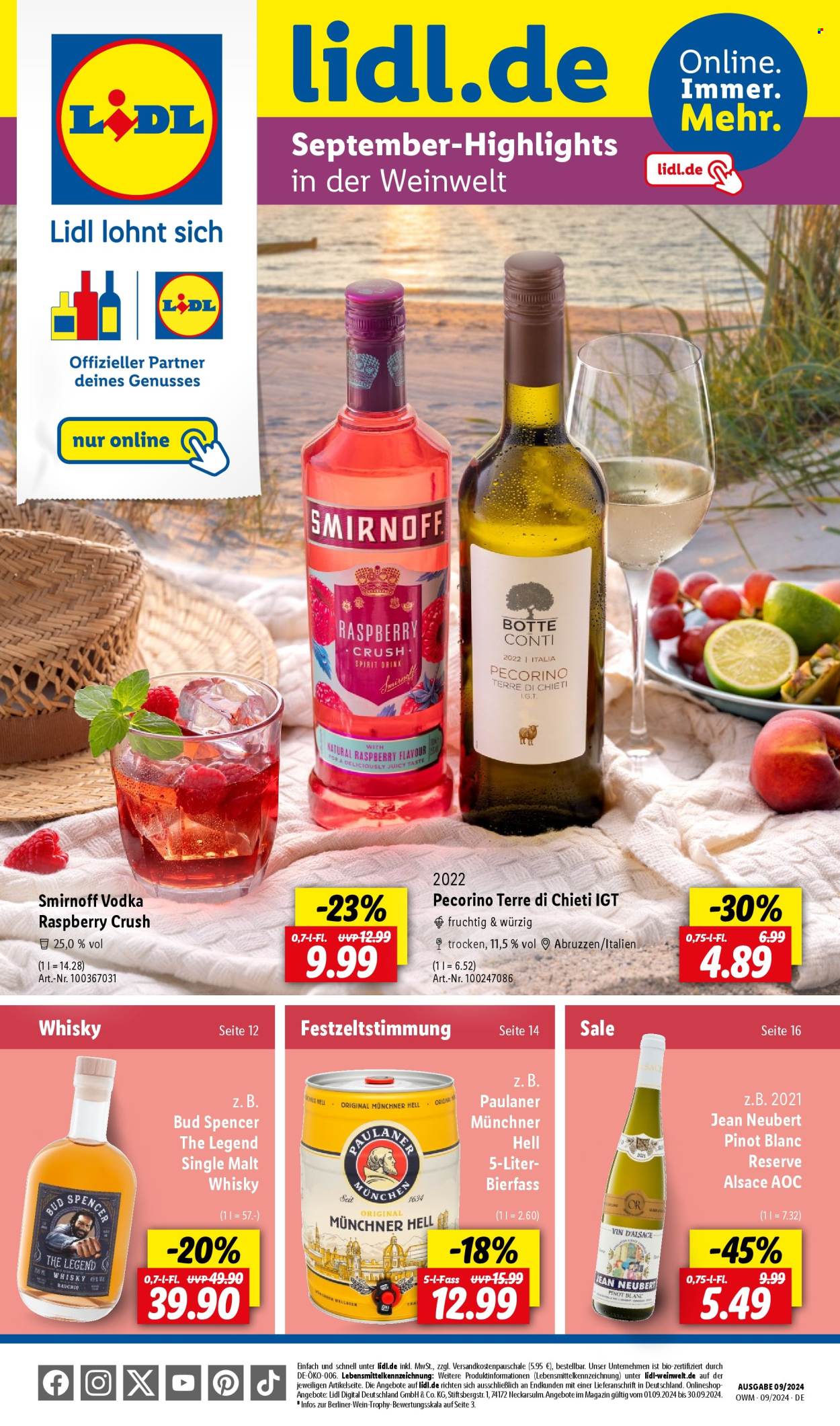 Lidl Prospekte  - 1.09.2024 - 30.09.2024. Seite 1