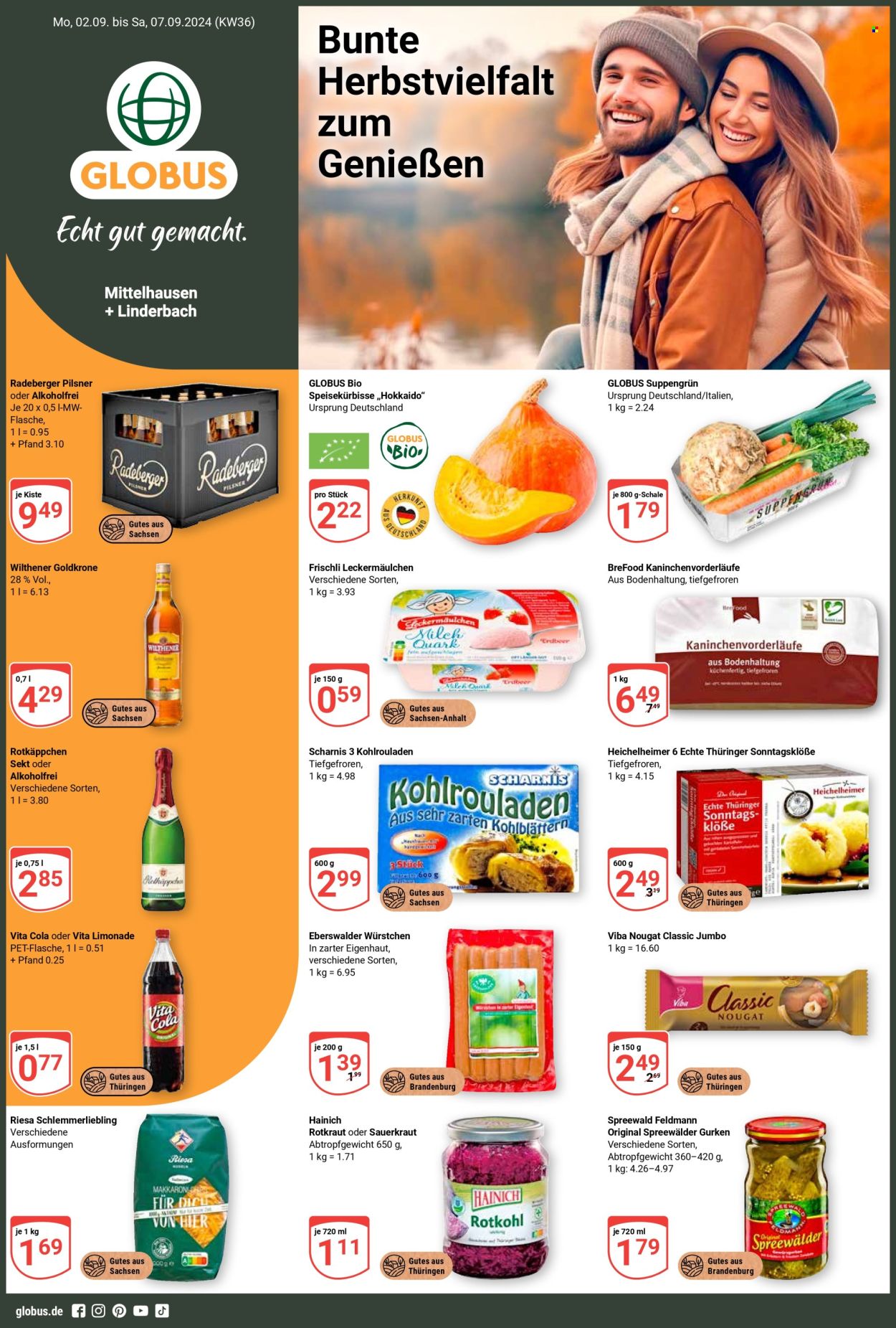 Globus Prospekte  - 2.09.2024 - 7.09.2024. Seite 1
