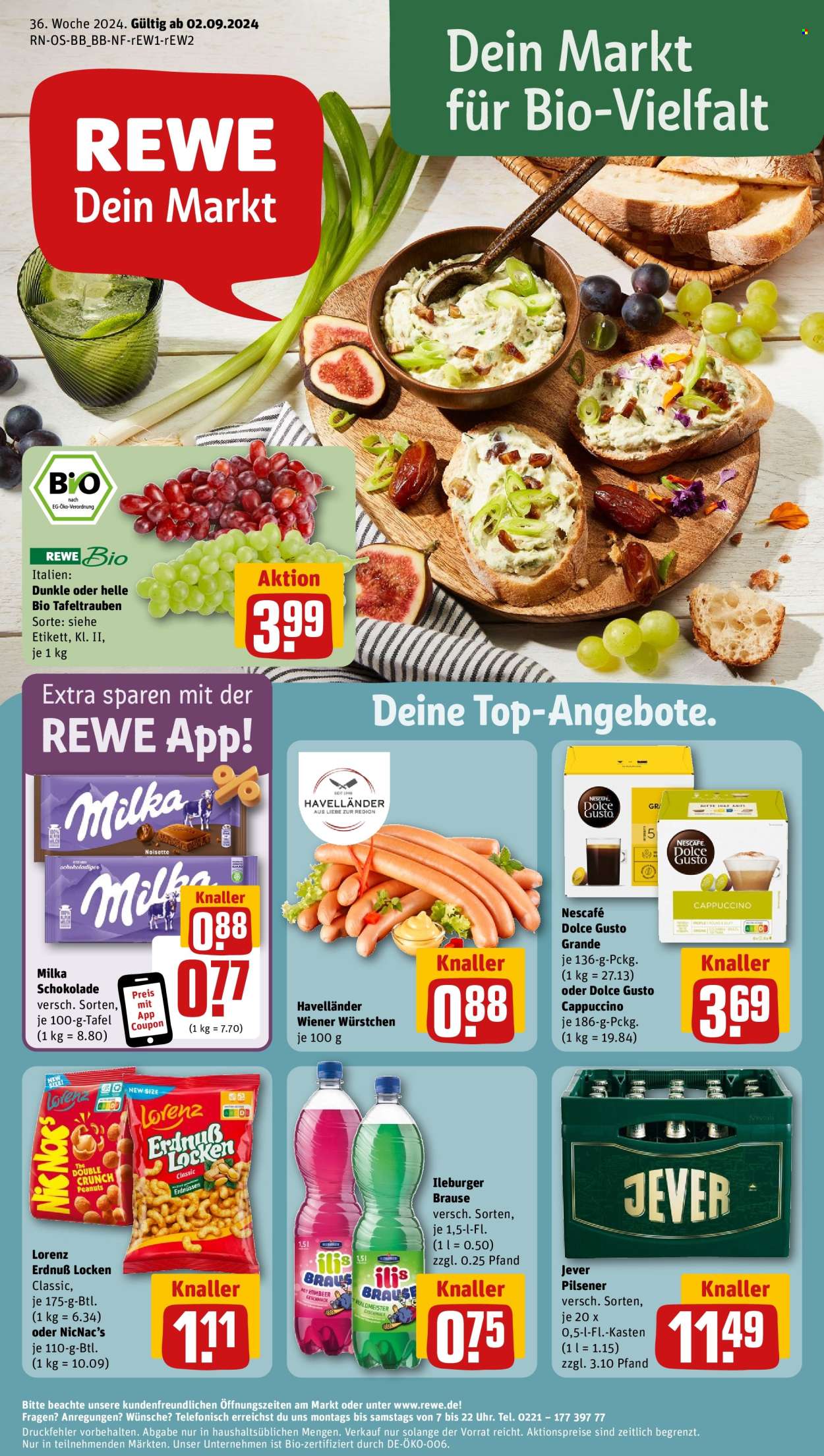 REWE Prospekte  - 2.09.2024 - 7.09.2024. Seite 1