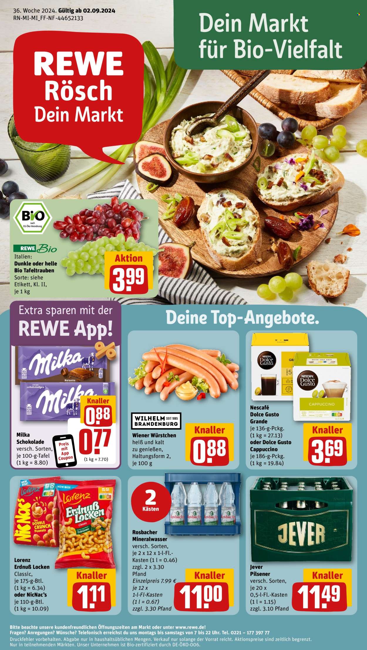 REWE Prospekte  - 31.08.2024 - 31.08.2024. Seite 1