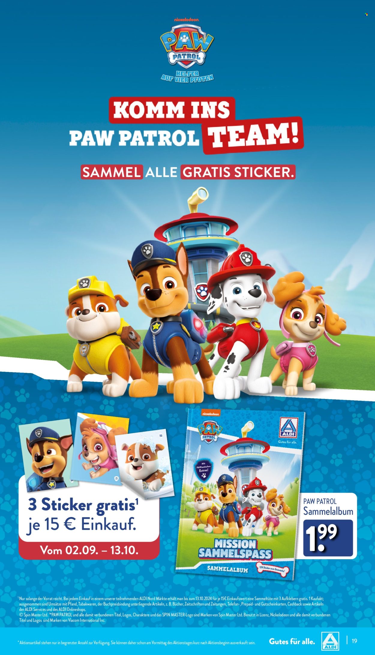 ALDI Nord Prospekte  - 9.09.2024 - 14.09.2024. Seite 19