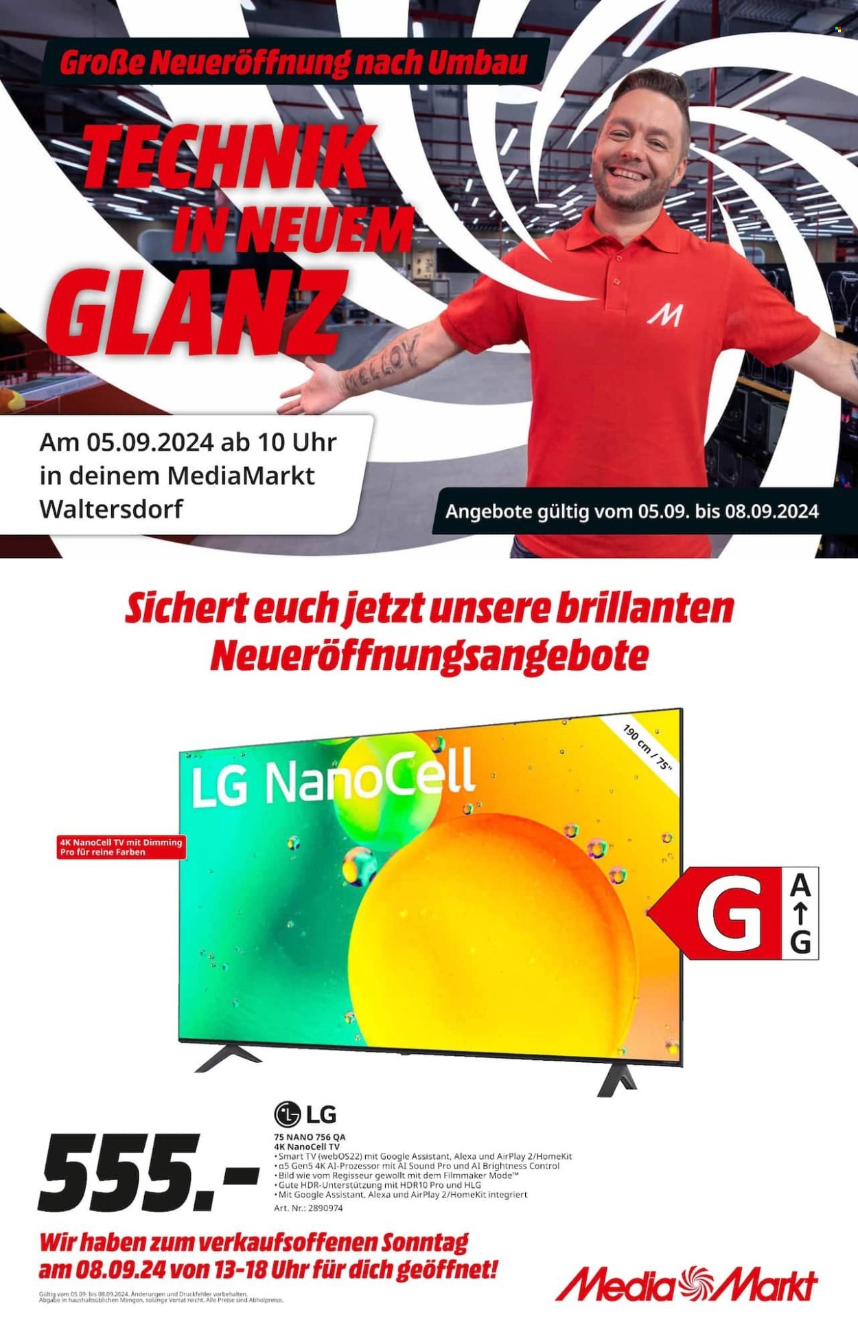 MediaMarkt Prospekte  - 5.09.2024 - 8.09.2024. Seite 1