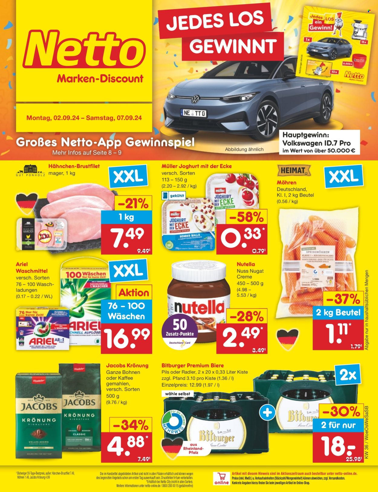 Netto Marken-Discount Prospekte  - 2.09.2024 - 7.09.2024. Seite 1
