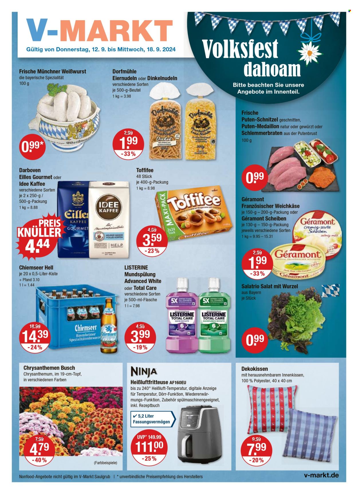V-Markt Prospekte  - 12.09.2024 - 18.09.2024. Seite 1