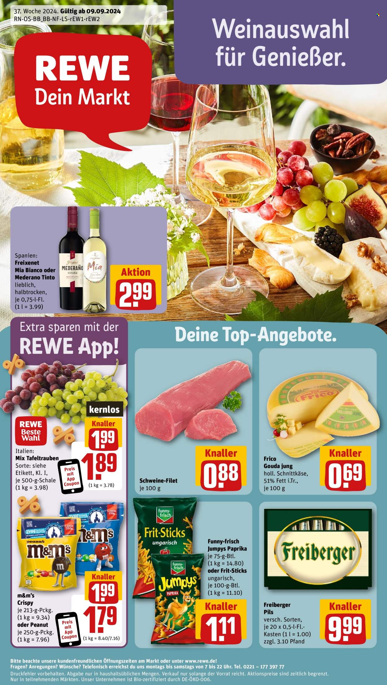REWE Prospekte  - 9.09.2024 - 14.09.2024. Seite 1