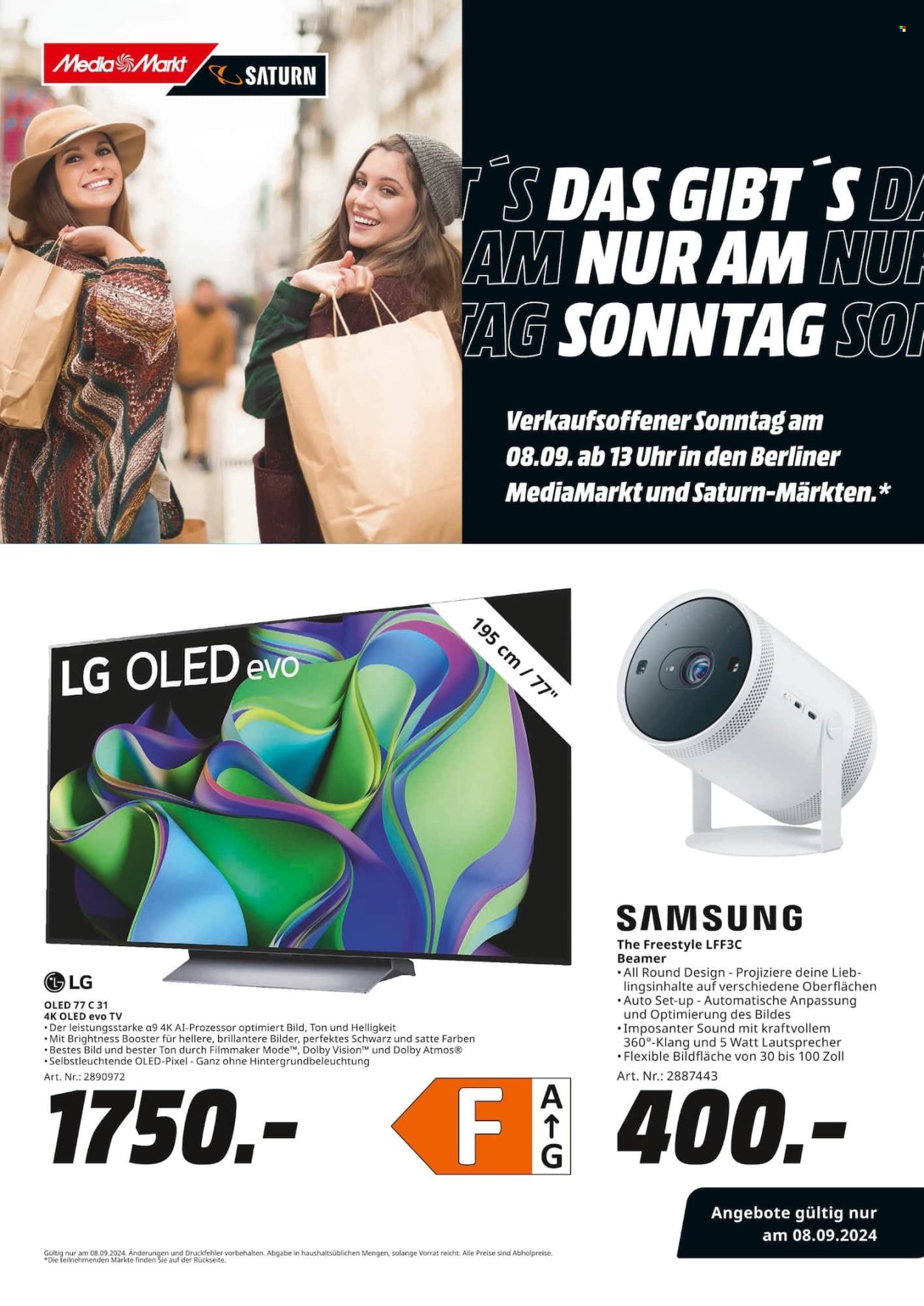 MediaMarkt Prospekte  - 8.09.2024 - 8.09.2024. Seite 1