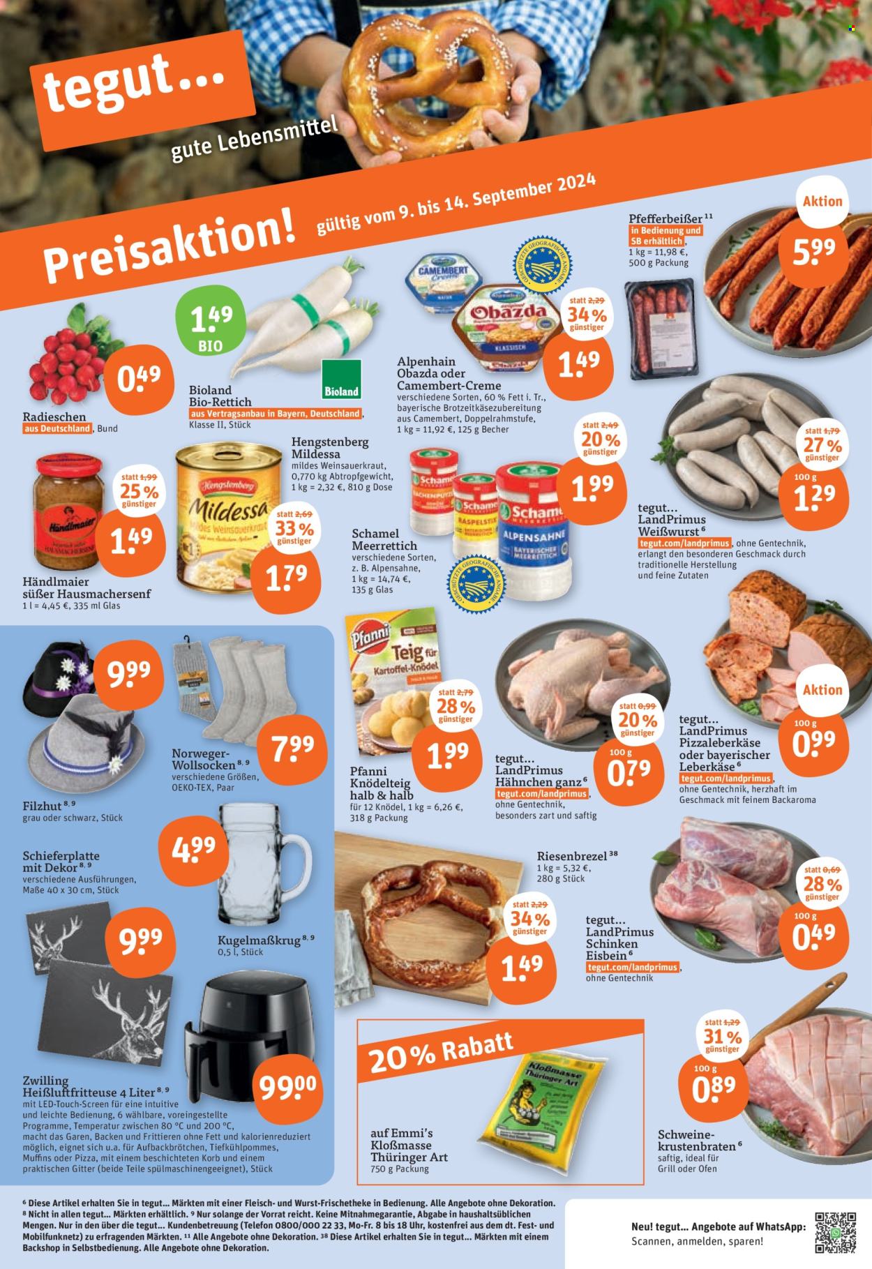 tegut... Prospekte  - 9.09.2024 - 14.09.2024. Seite 1