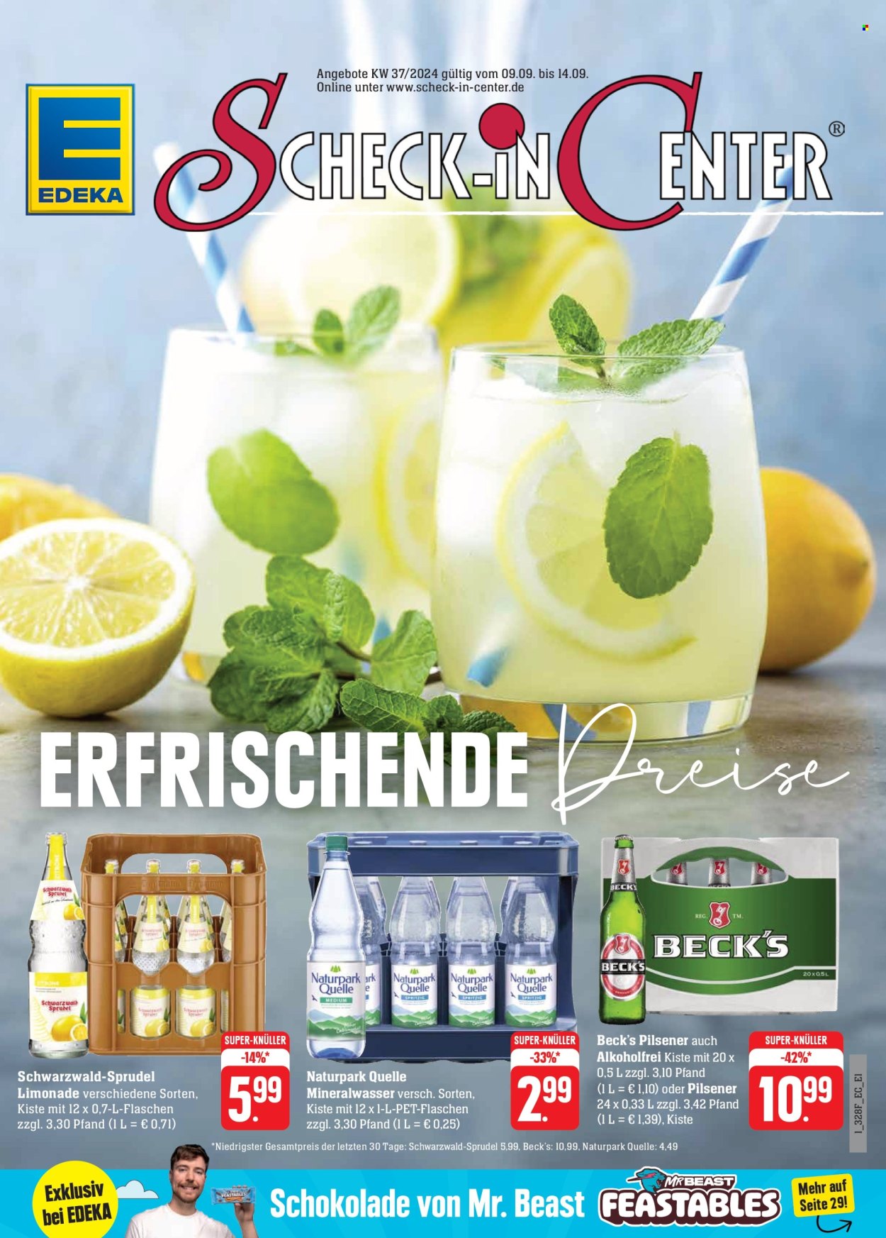 Edeka Prospekte  - 9.09.2024 - 14.09.2024. Seite 1