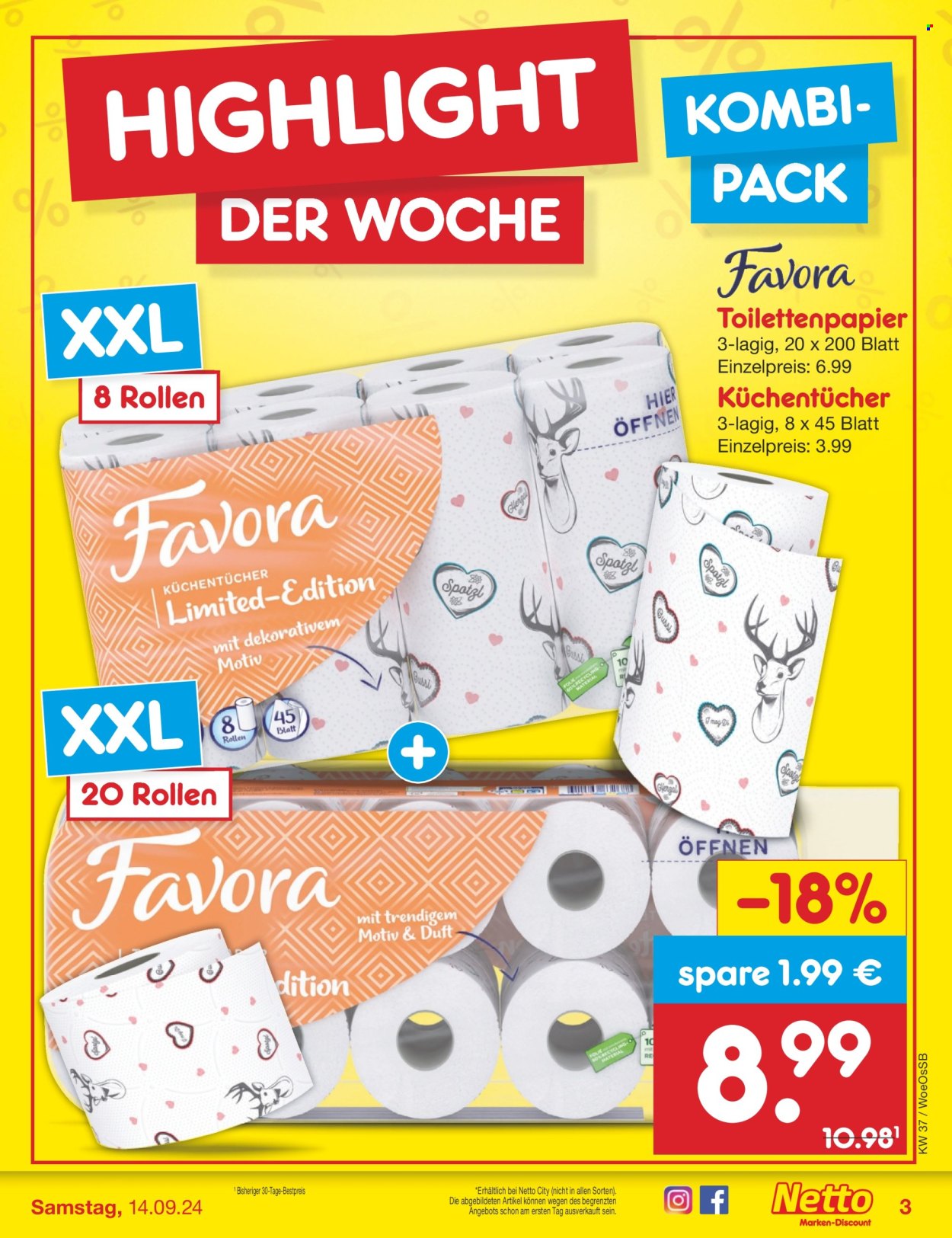 Netto Marken-Discount Prospekte  - 9.09.2024 - 14.09.2024. Seite 3