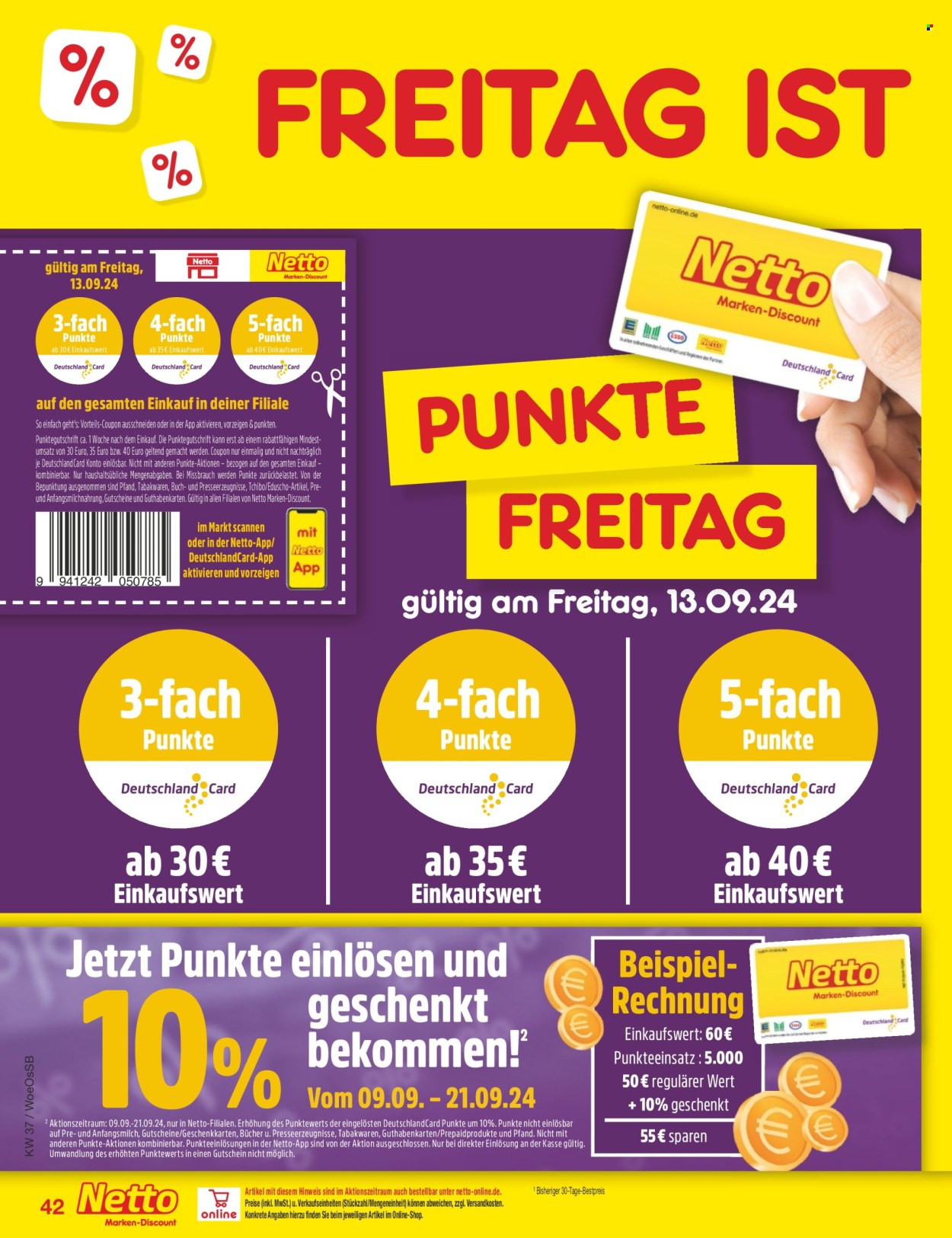 Netto Marken-Discount Prospekte  - 9.09.2024 - 14.09.2024. Seite 50