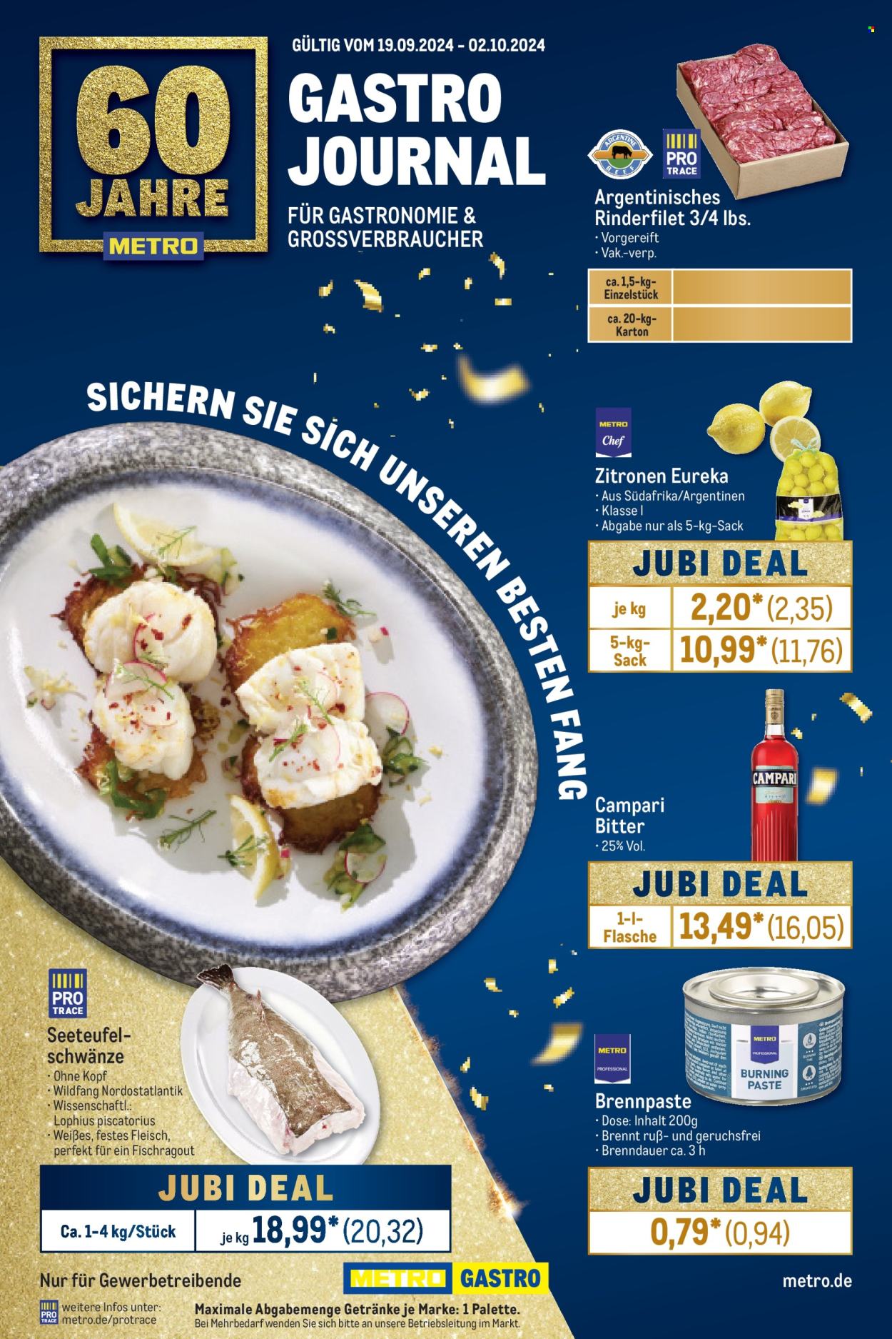 Metro Prospekte  - 19.09.2024 - 2.10.2024. Seite 1