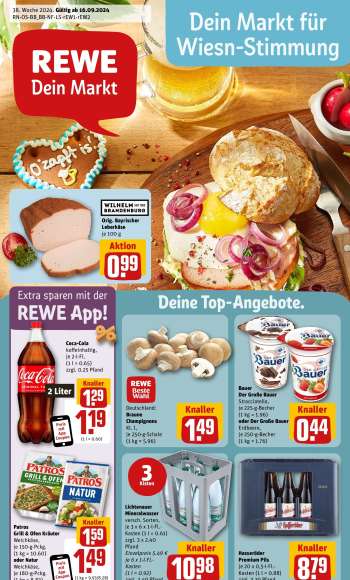 Prospekte REWE - 16.09.2024 - 21.09.2024.