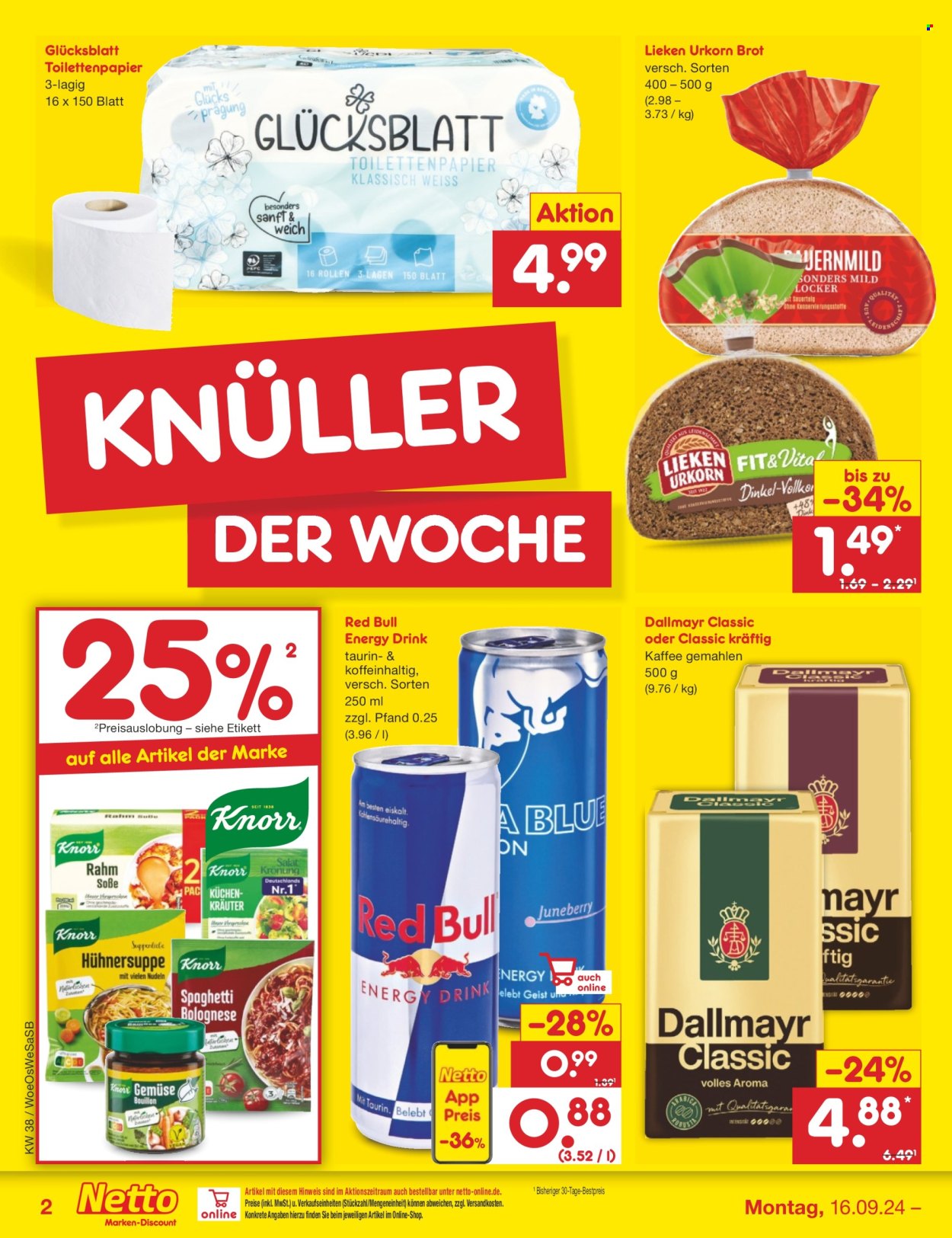 Netto Marken-Discount Prospekte  - 16.09.2024 - 21.09.2024. Seite 2