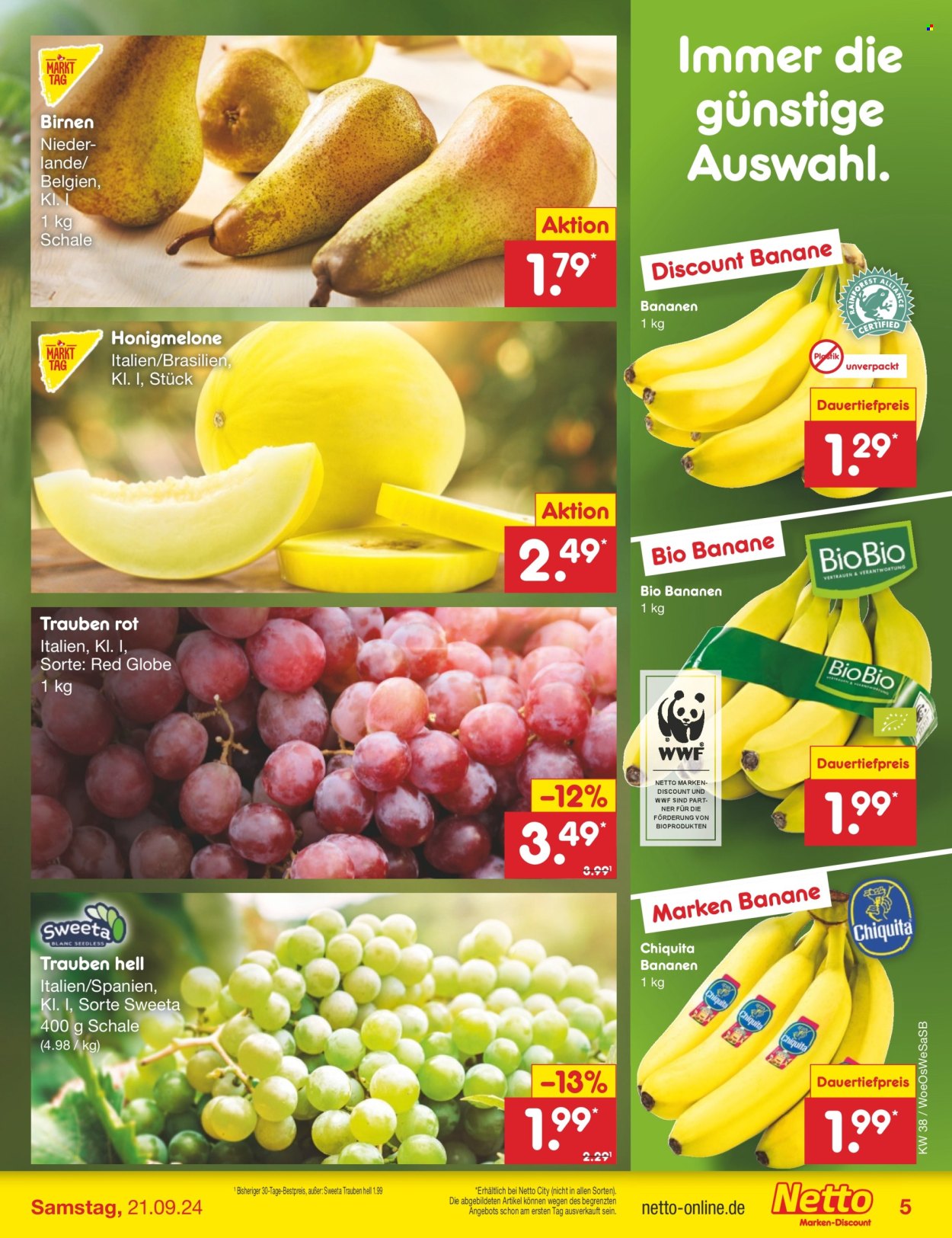Netto Marken-Discount Prospekte  - 16.09.2024 - 21.09.2024. Seite 5
