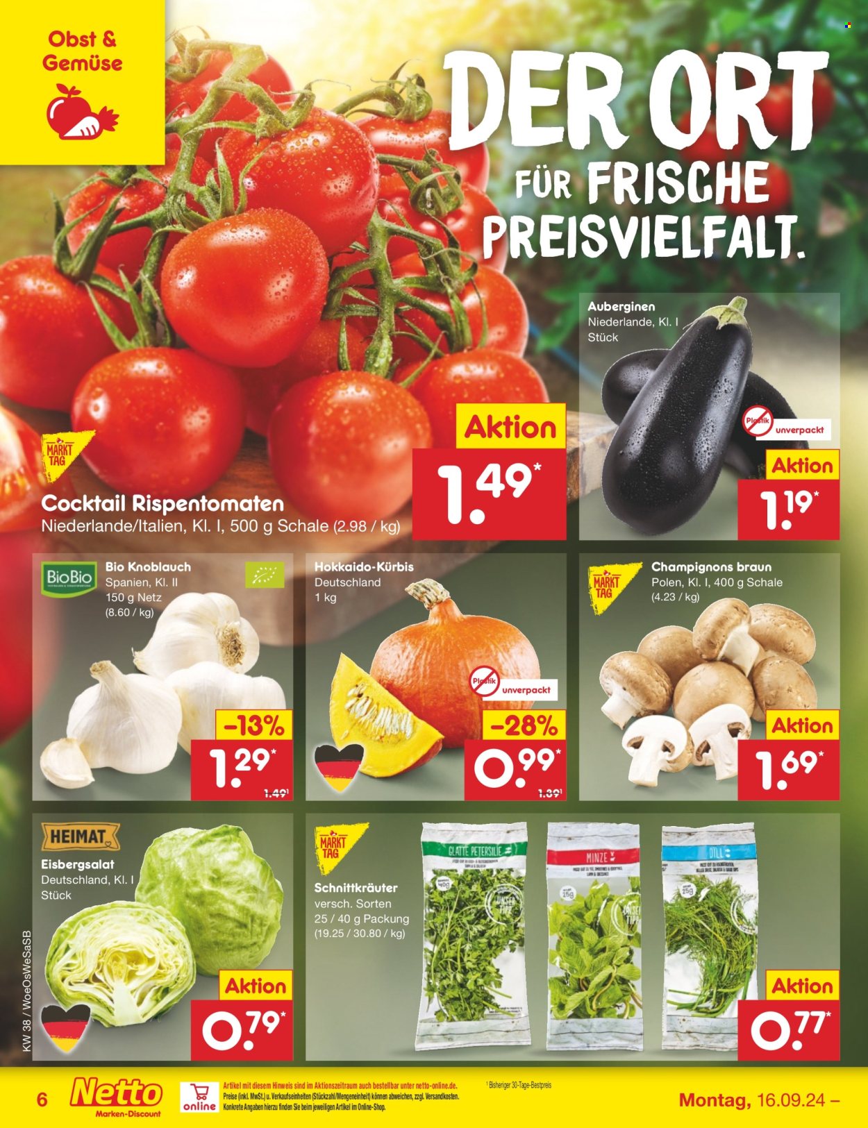 Netto Marken-Discount Prospekte  - 16.09.2024 - 21.09.2024. Seite 6