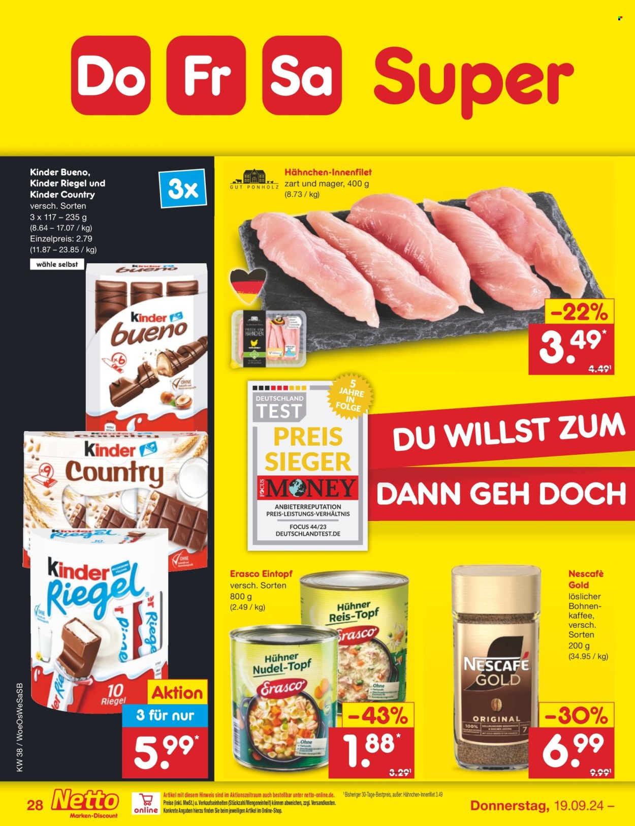 Netto Marken-Discount Prospekte  - 16.09.2024 - 21.09.2024. Seite 38