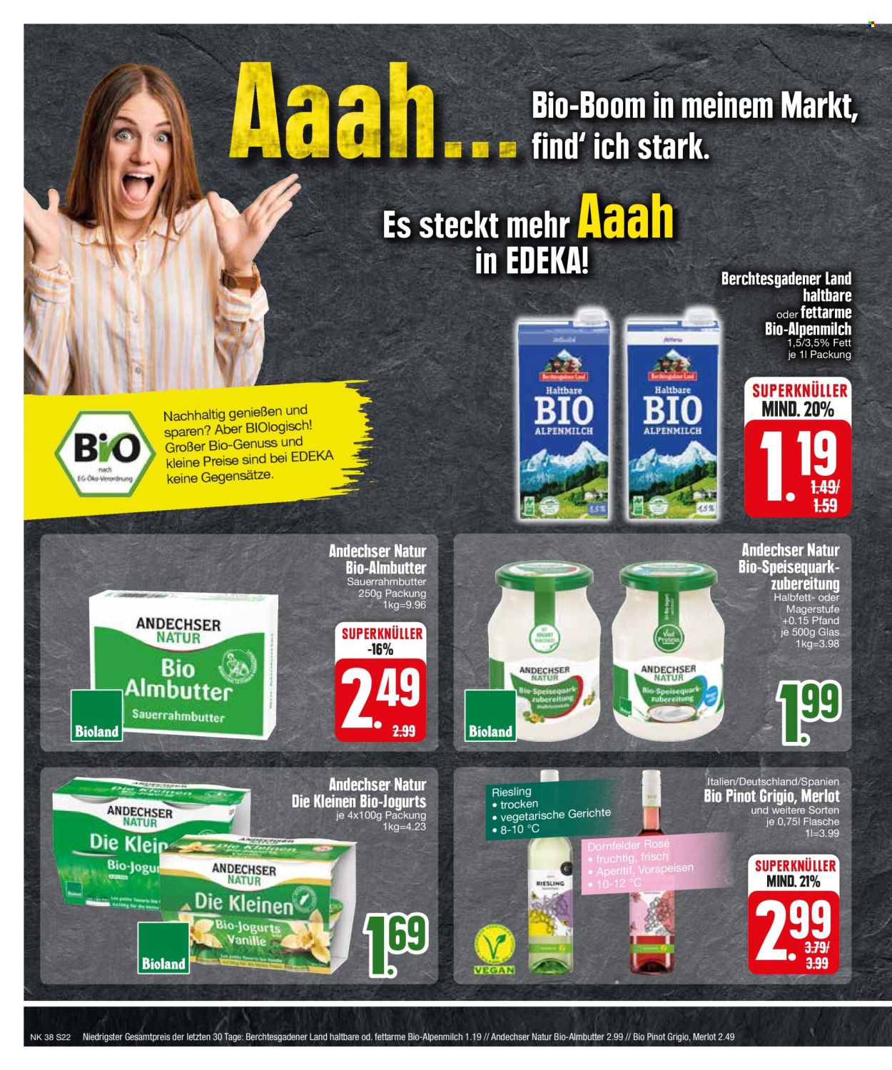 Edeka Prospekte  - 16.09.2024 - 21.09.2024. Seite 22