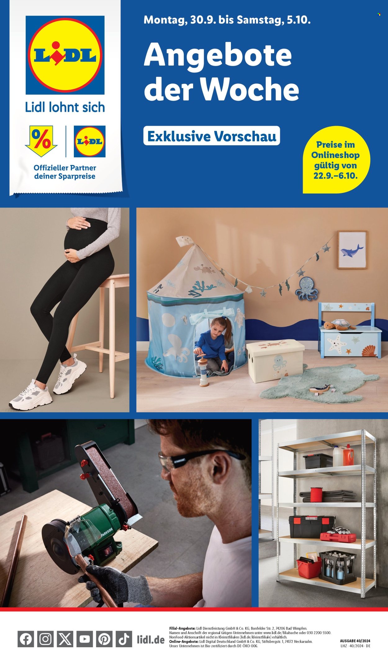 Lidl Prospekte  - 30.09.2024 - 5.10.2024. Seite 1