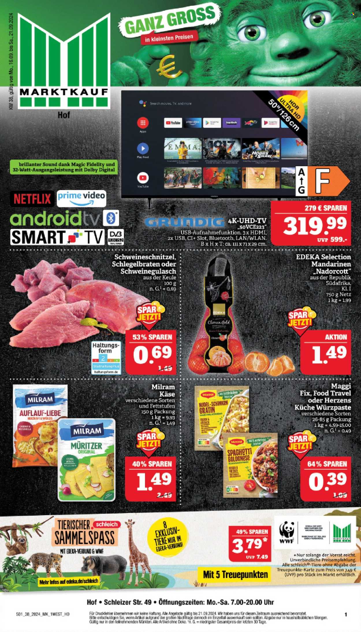 Marktkauf Prospekte  - 16.09.2024 - 21.09.2024. Seite 1