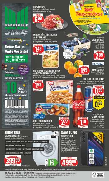 Prospekte Marktkauf - 16.09.2024 - 21.09.2024.
