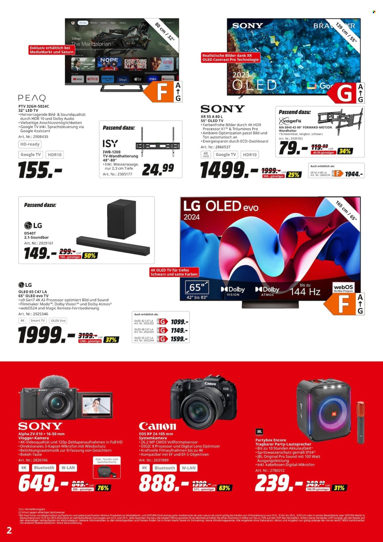 MediaMarkt Prospekte  - 16.09.2024 - 30.09.2024. Seite 2