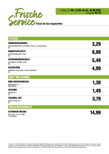 Prospekte Handelshof - 23.09.2024 - 28.09.2024.