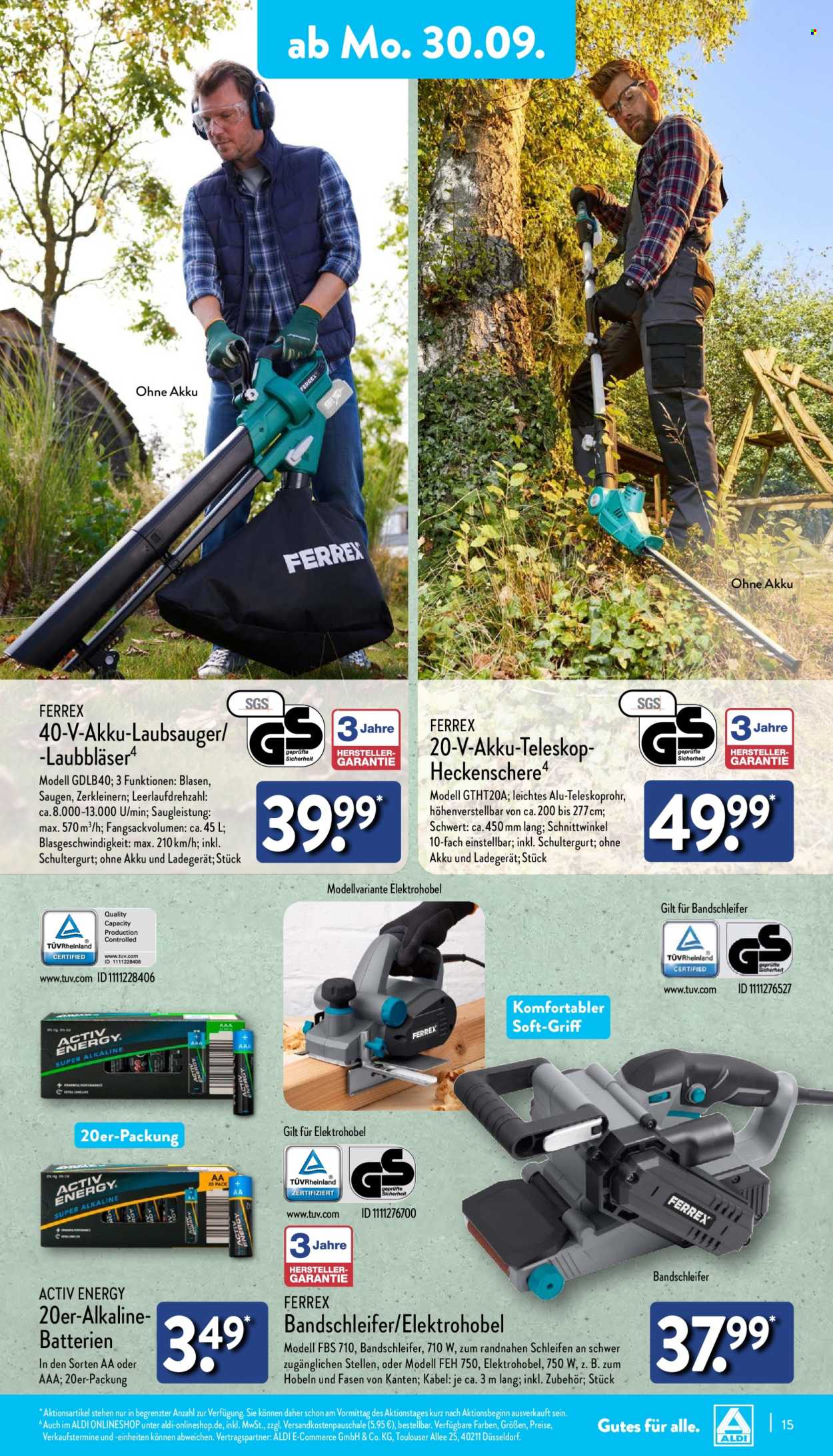 ALDI Nord Prospekte  - 30.09.2024 - 5.10.2024. Seite 15