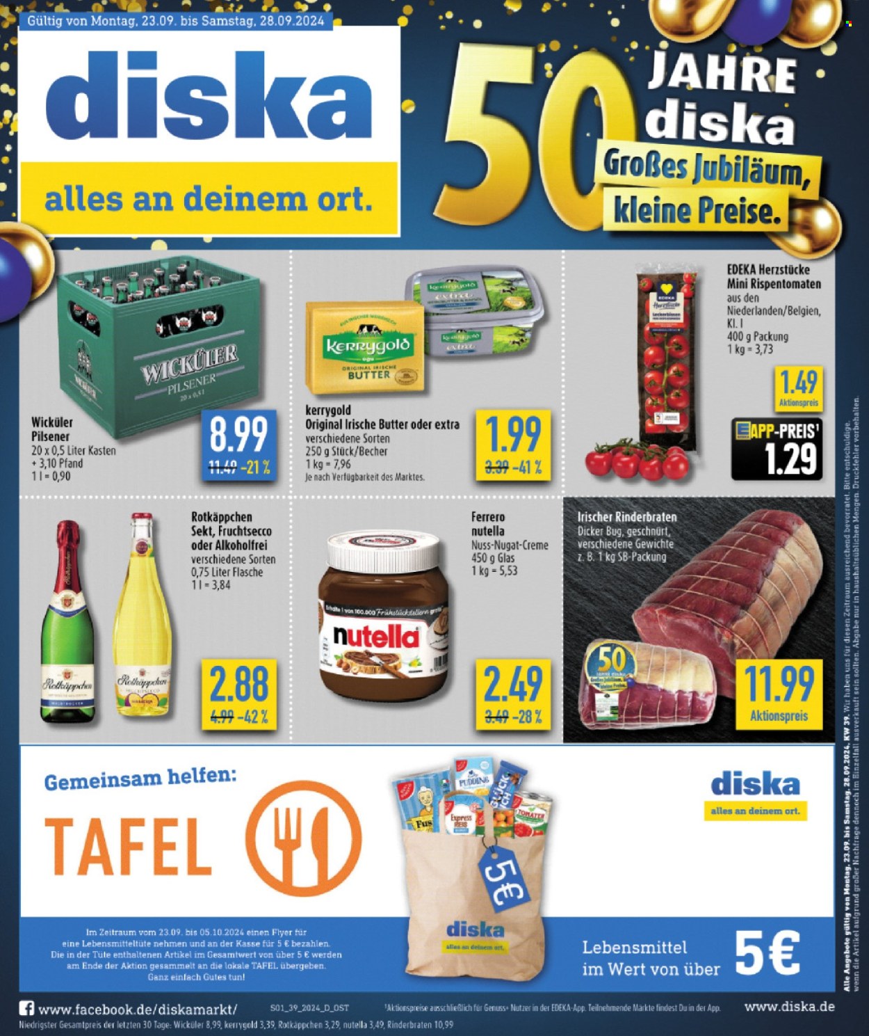 Diska Prospekte  - 23.09.2024 - 28.09.2024. Seite 1