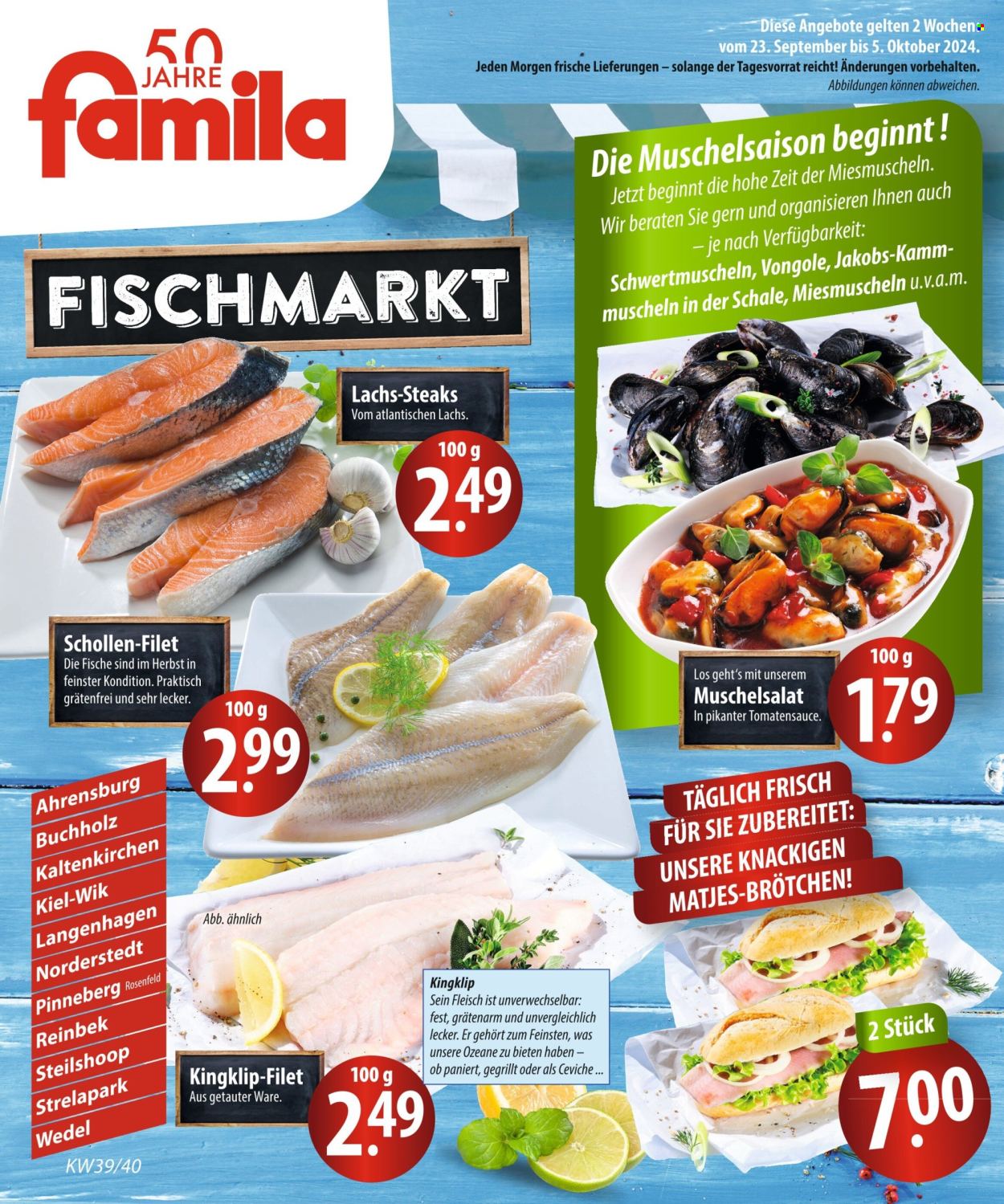 famila Prospekte  - 23.09.2024 - 5.10.2024. Seite 1