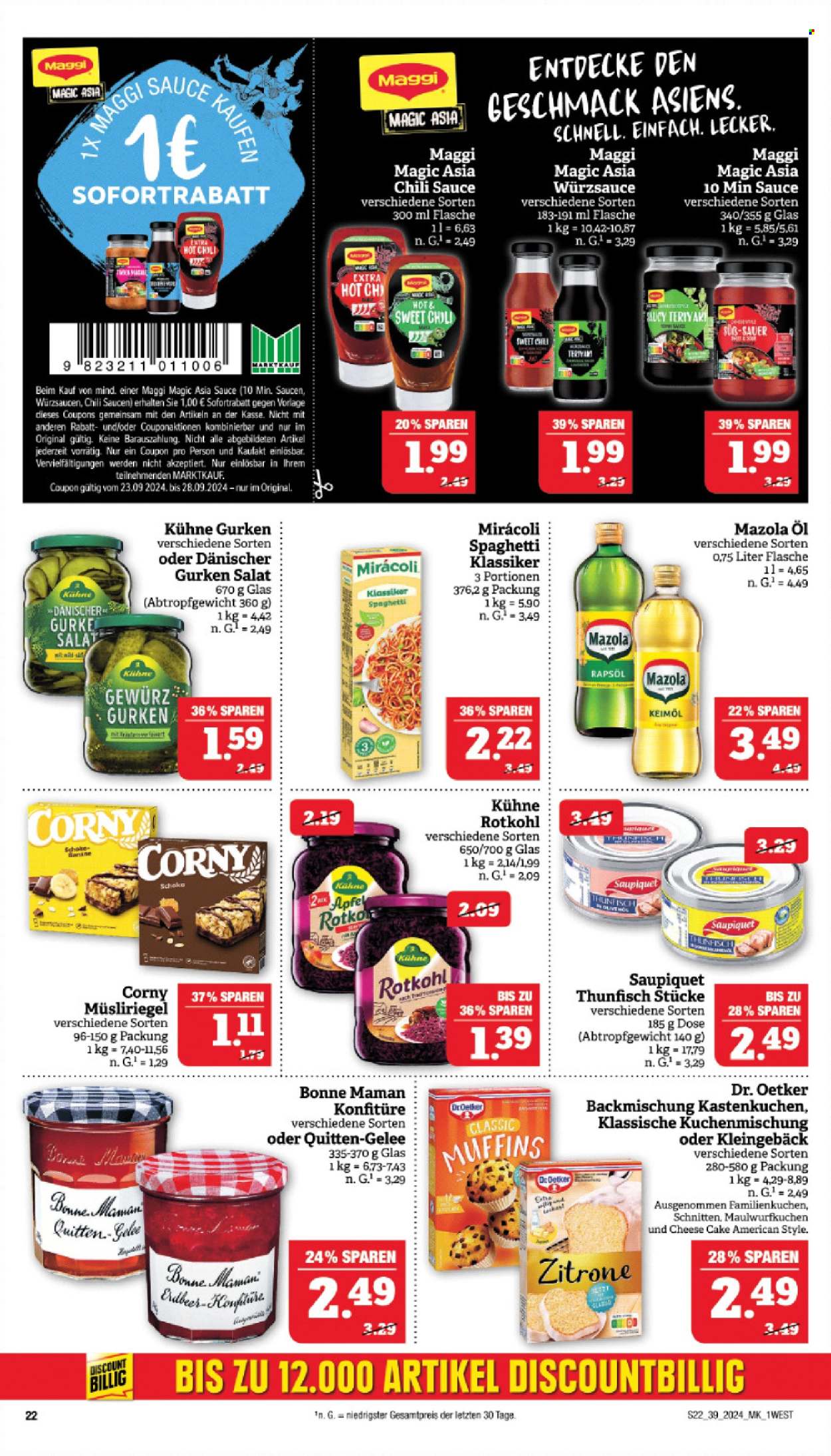 Marktkauf Prospekte  - 23.09.2024 - 28.09.2024. Seite 22