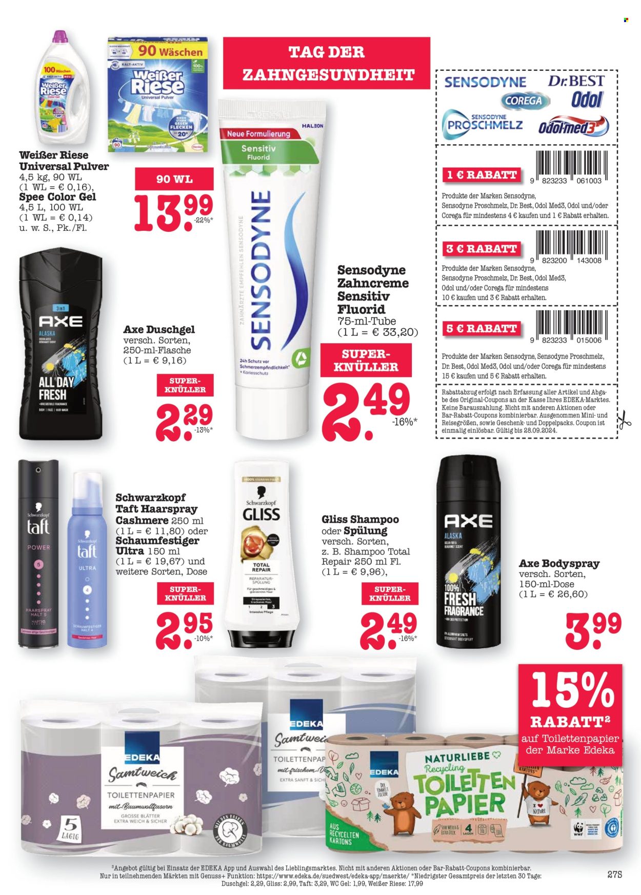 Edeka Prospekte  - 23.09.2024 - 28.09.2024. Seite 27