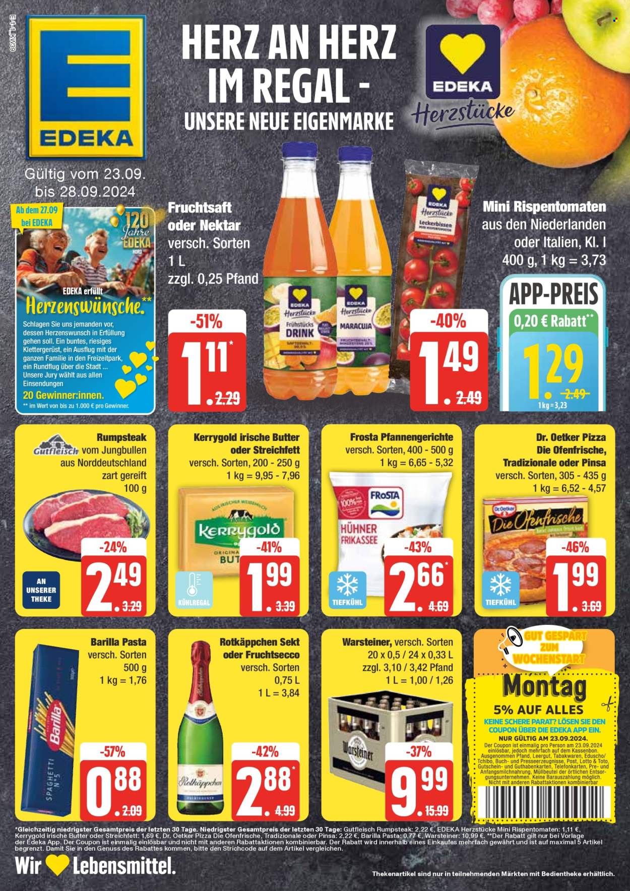 Edeka Prospekte  - 23.09.2024 - 28.09.2024. Seite 1