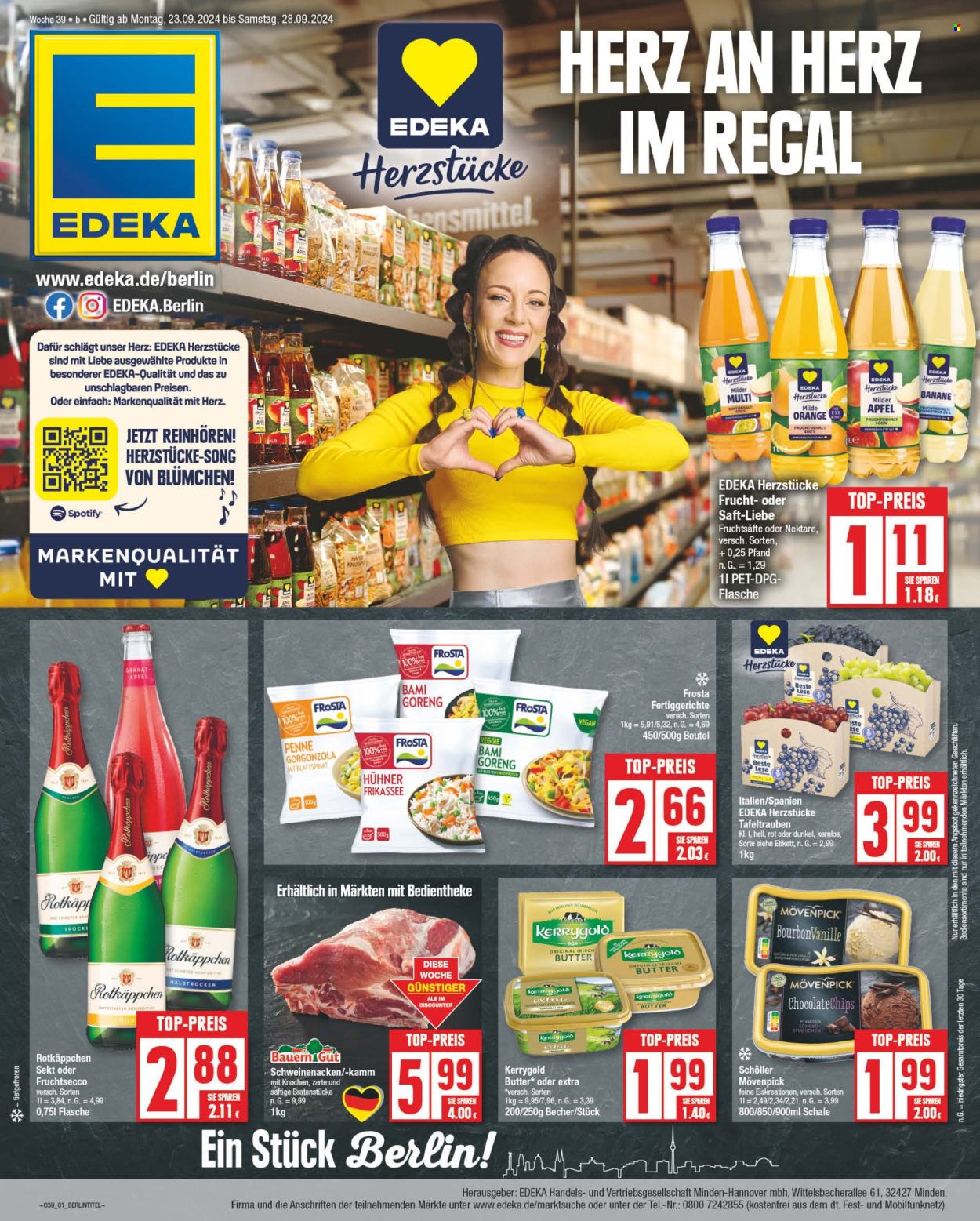 Edeka Prospekte  - 23.09.2024 - 28.09.2024. Seite 1