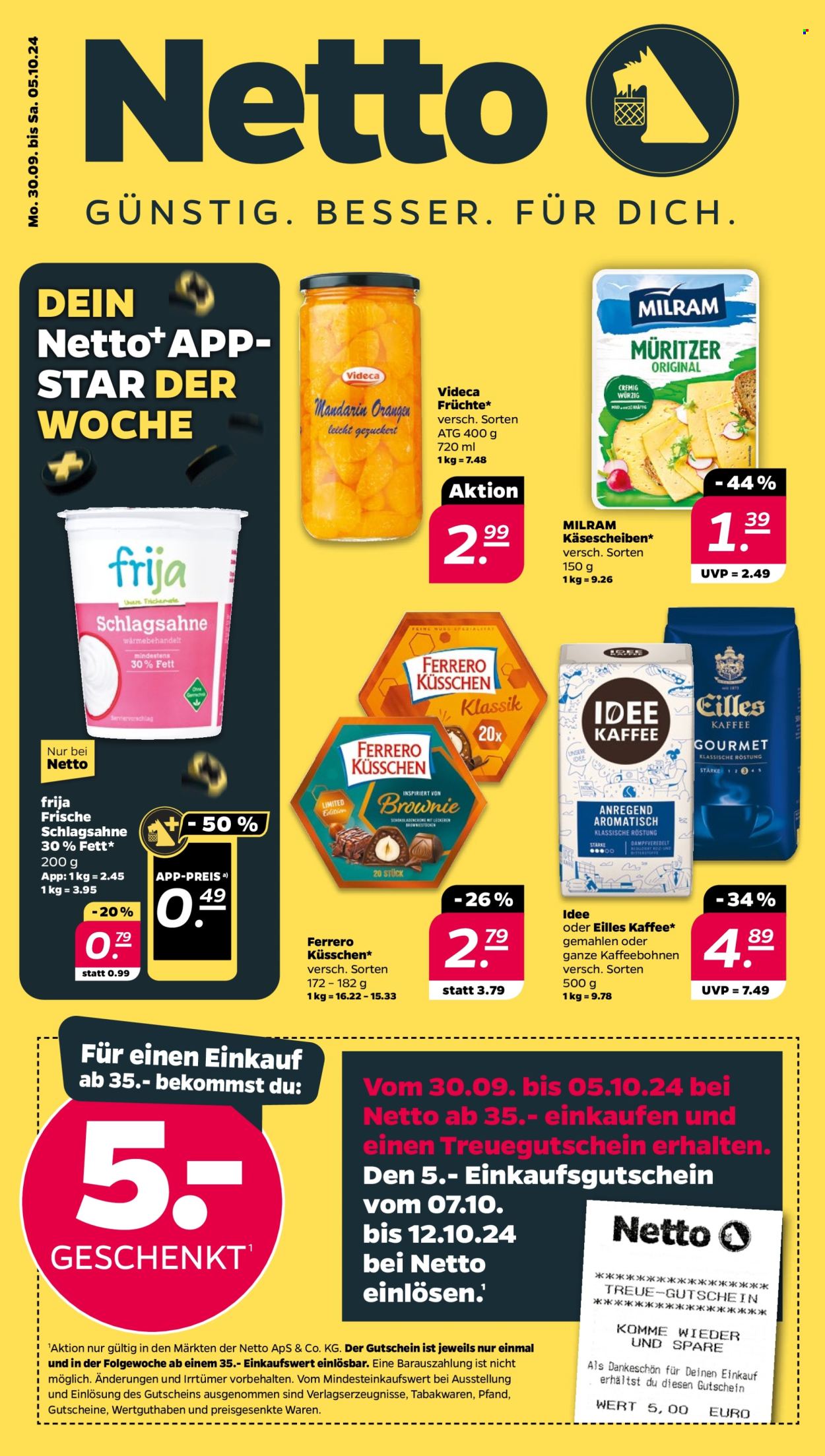 Netto Prospekte  - 30.09.2024 - 5.10.2024. Seite 1