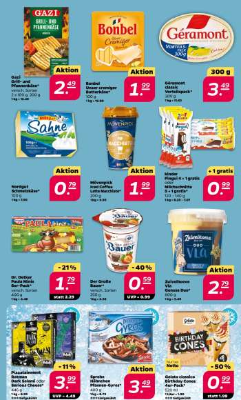 thumbnail - kinder Pingui 4 + 1 gratis oder Milchschnitte 5 + 1 gratis