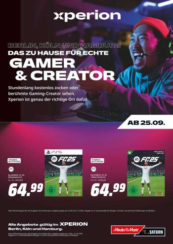Prospekte MediaMarkt - 25.09.2024 - 1.10.2024.