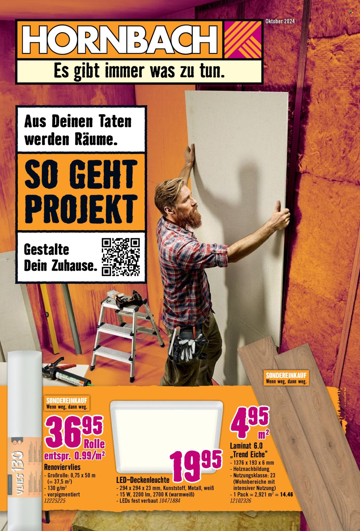 Hornbach Prospekte  - 26.09.2024 - 23.10.2024. Seite 1