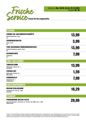 Prospekte Handelshof - 30.09.2024 - 5.10.2024.
