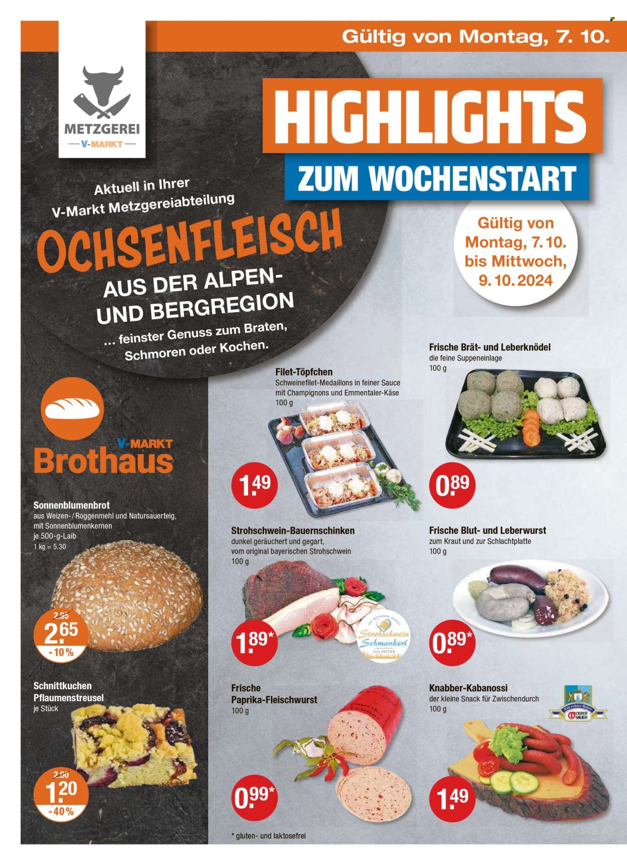 V-Markt Prospekte  - 4.10.2024 - 9.10.2024. Seite 22