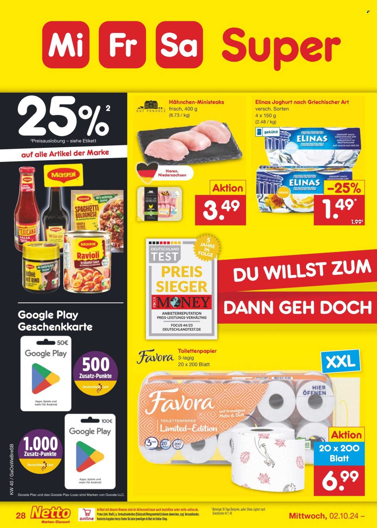Netto Marken-Discount Prospekte  - 30.09.2024 - 5.10.2024. Seite 37