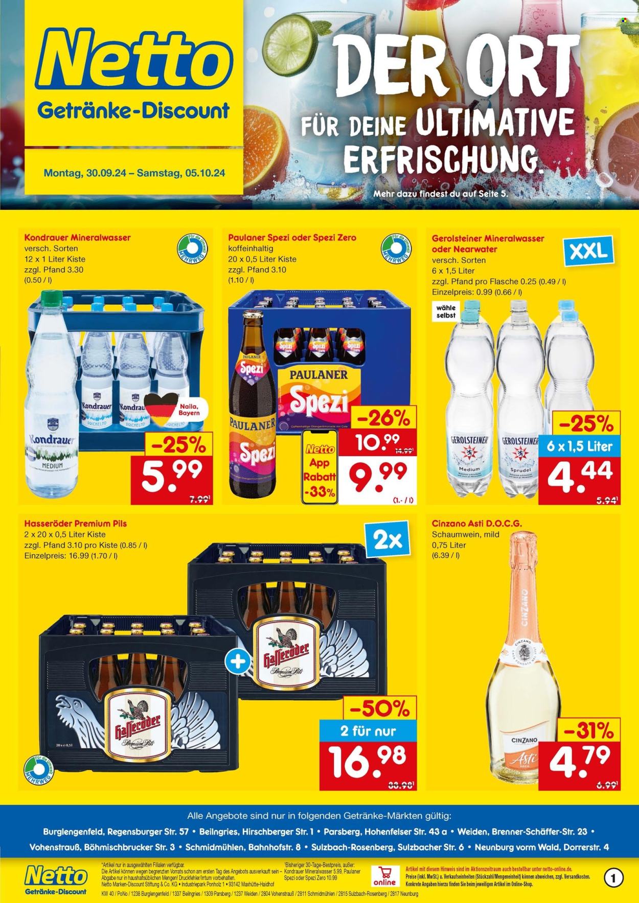 Netto Marken-Discount Prospekte  - 30.09.2024 - 5.10.2024. Seite 1