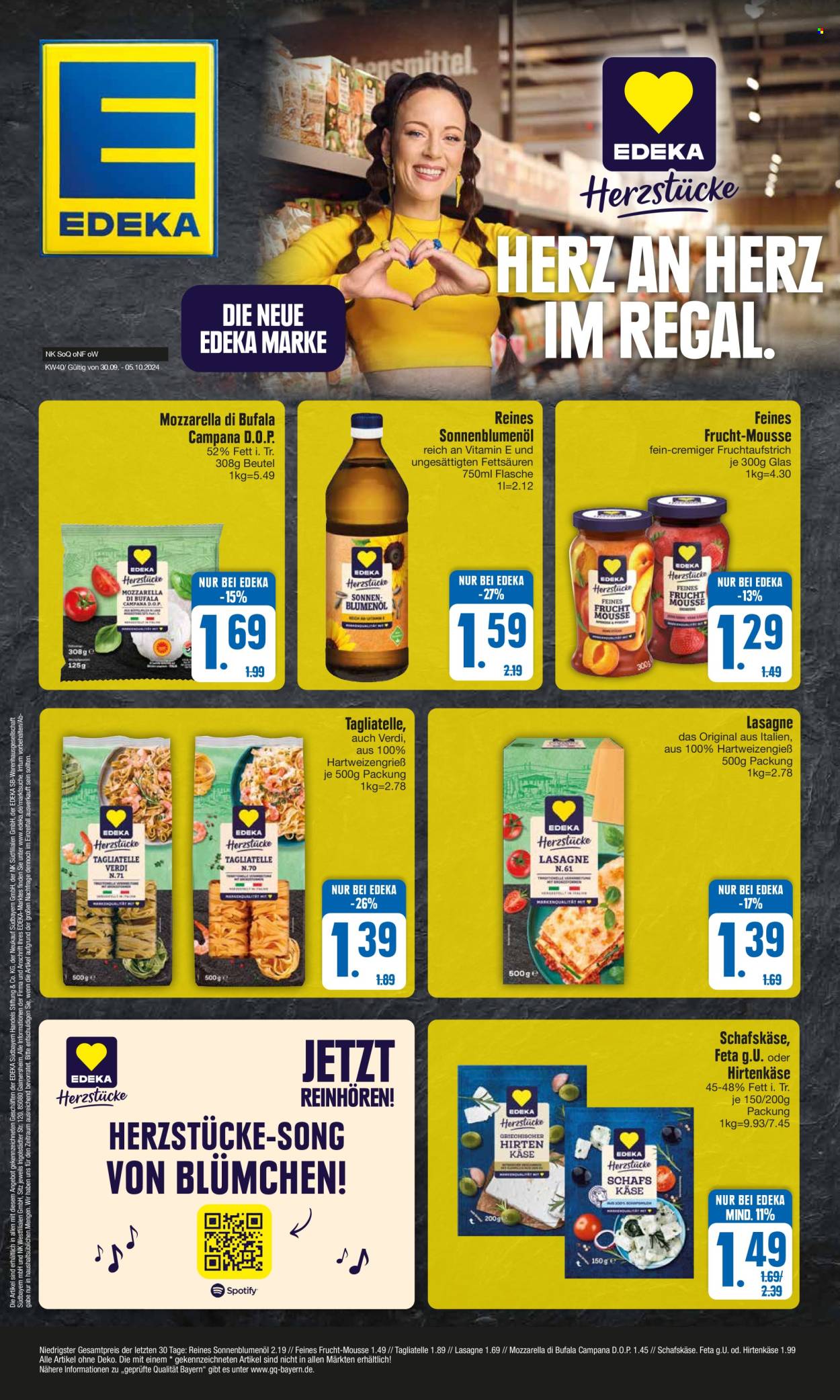 Edeka Prospekte  - 30.09.2024 - 5.10.2024. Seite 1