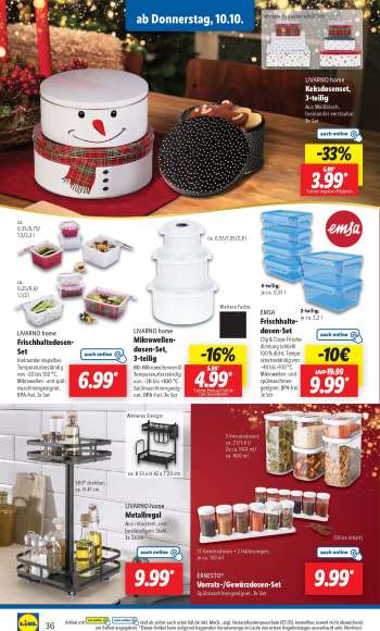 thumbnail - LIVARNO home Keksdosenset, 3-teilig