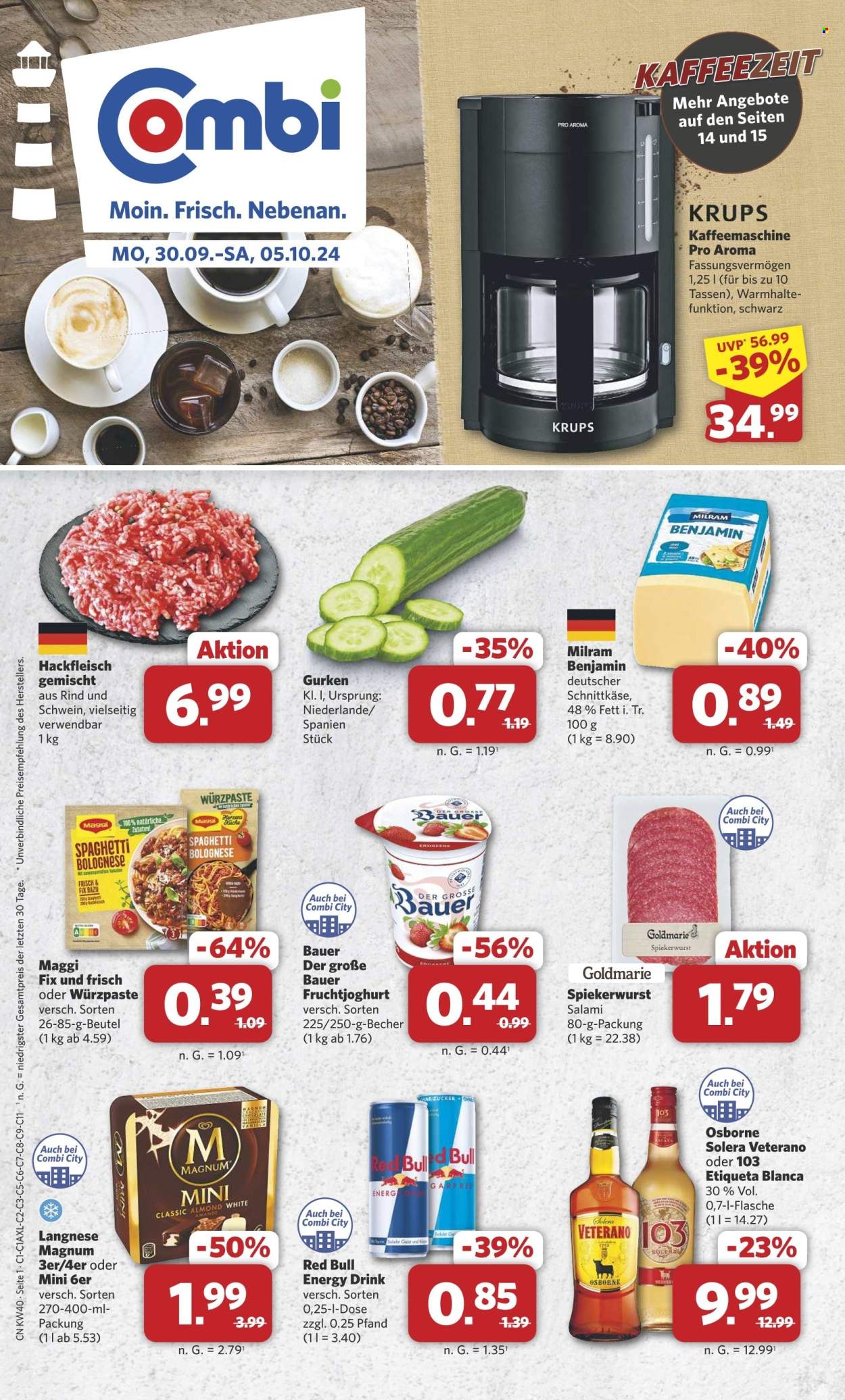 Combi Prospekte  - 30.09.2024 - 5.10.2024. Seite 1