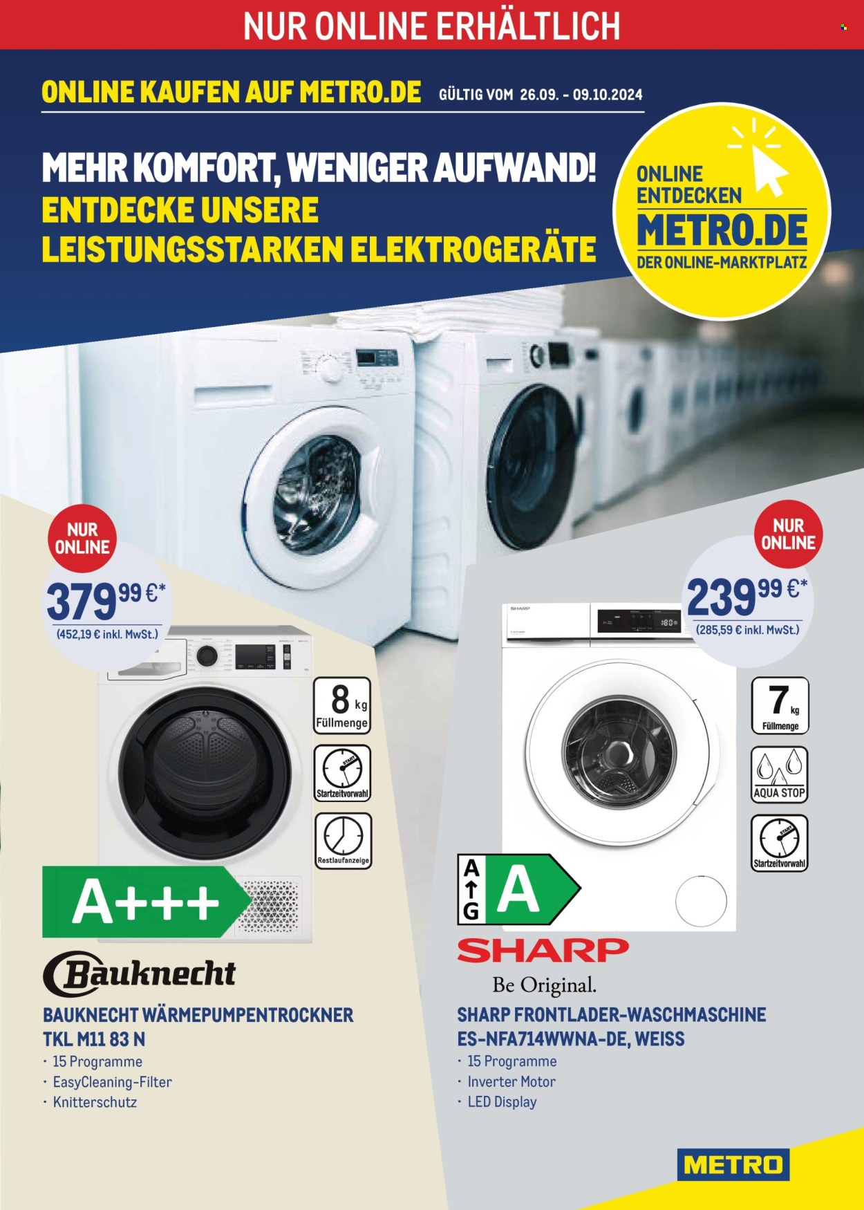 Metro Prospekte  - 26.09.2024 - 9.10.2024. Seite 1