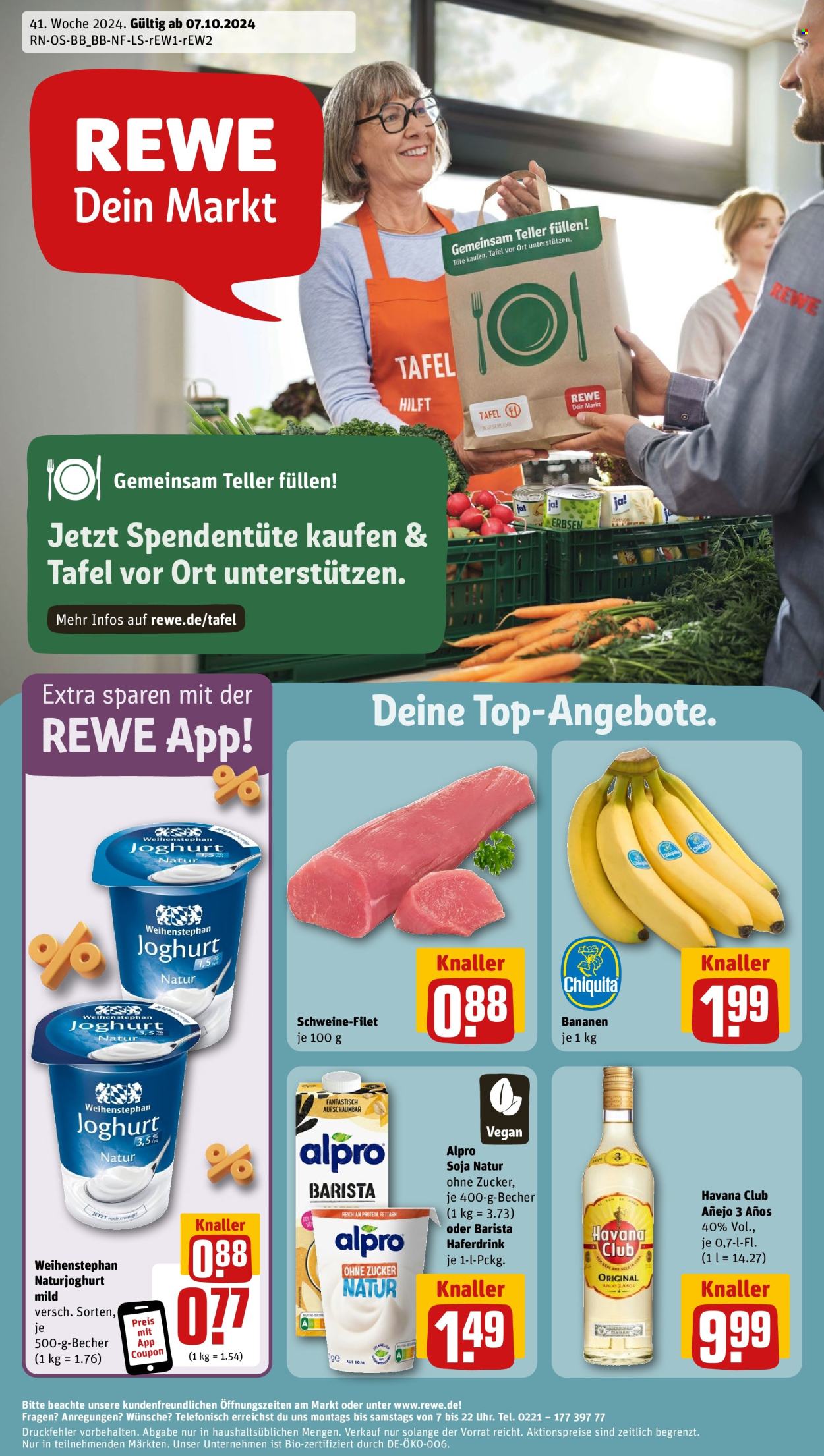REWE Prospekte  - 7.10.2024 - 12.10.2024. Seite 1
