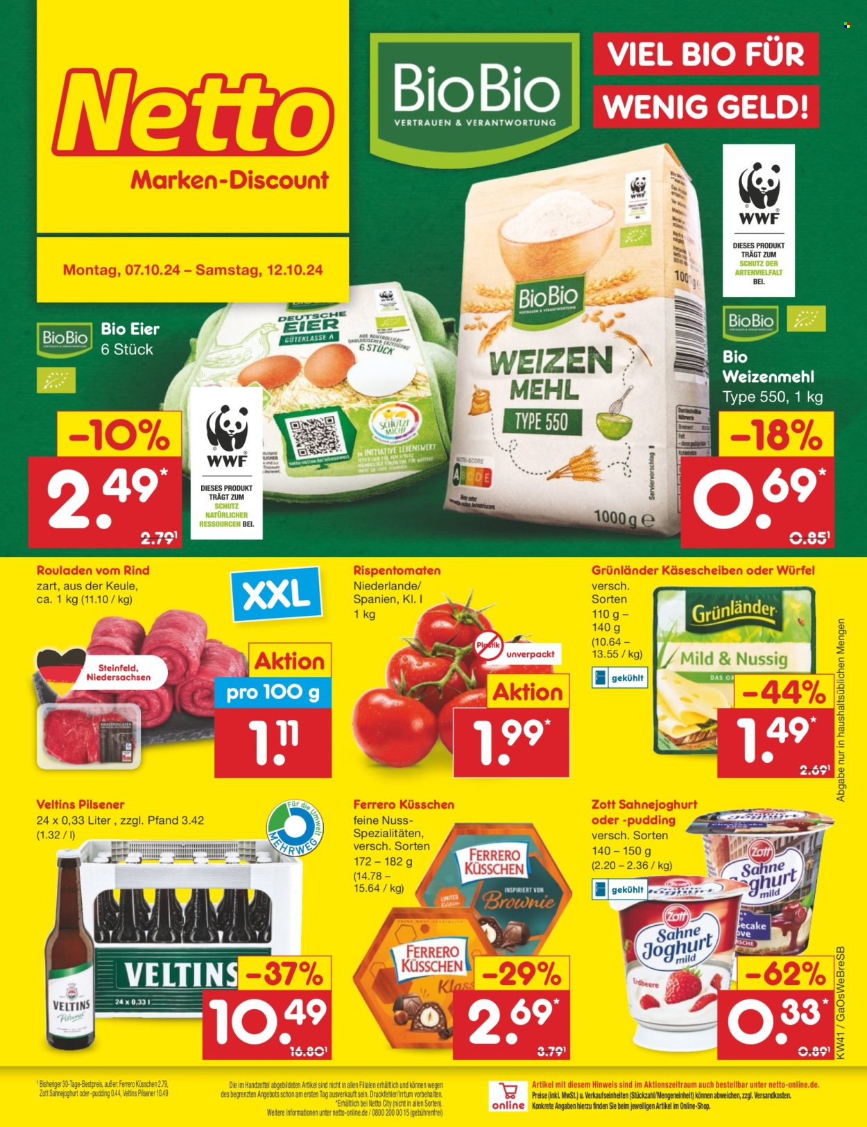 Netto Marken-Discount Prospekte  - 7.10.2024 - 12.10.2024. Seite 1