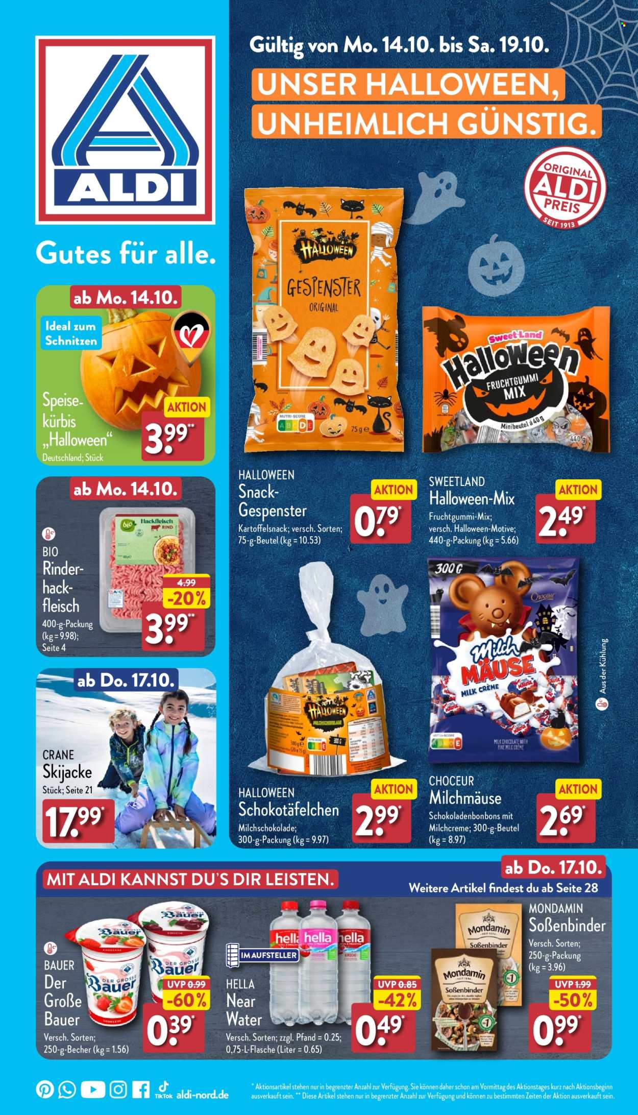 ALDI Nord Prospekte  - 14.10.2024 - 19.10.2024. Seite 1
