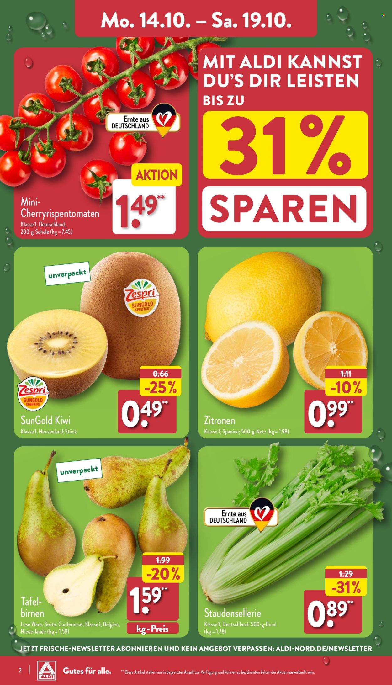 ALDI Nord Prospekte  - 14.10.2024 - 19.10.2024. Seite 2